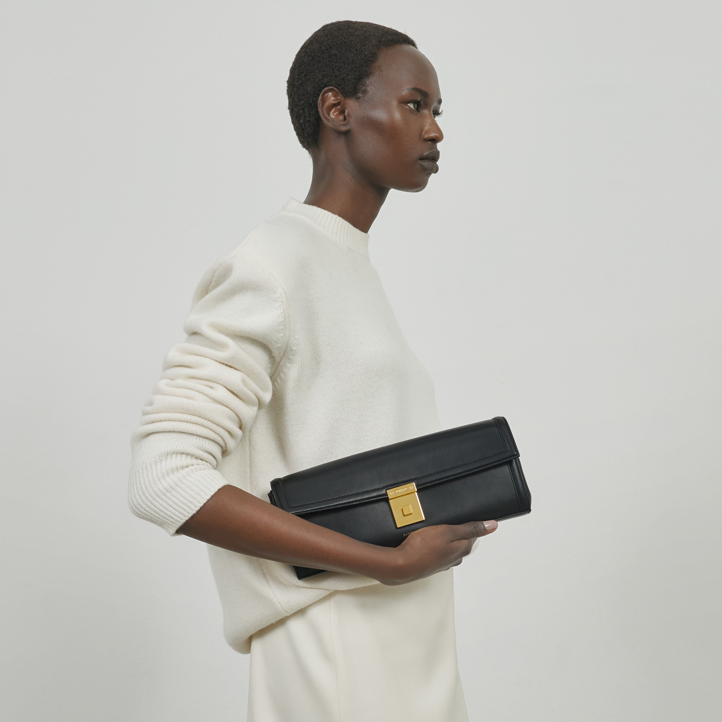 The Paris Clutch - black smooth