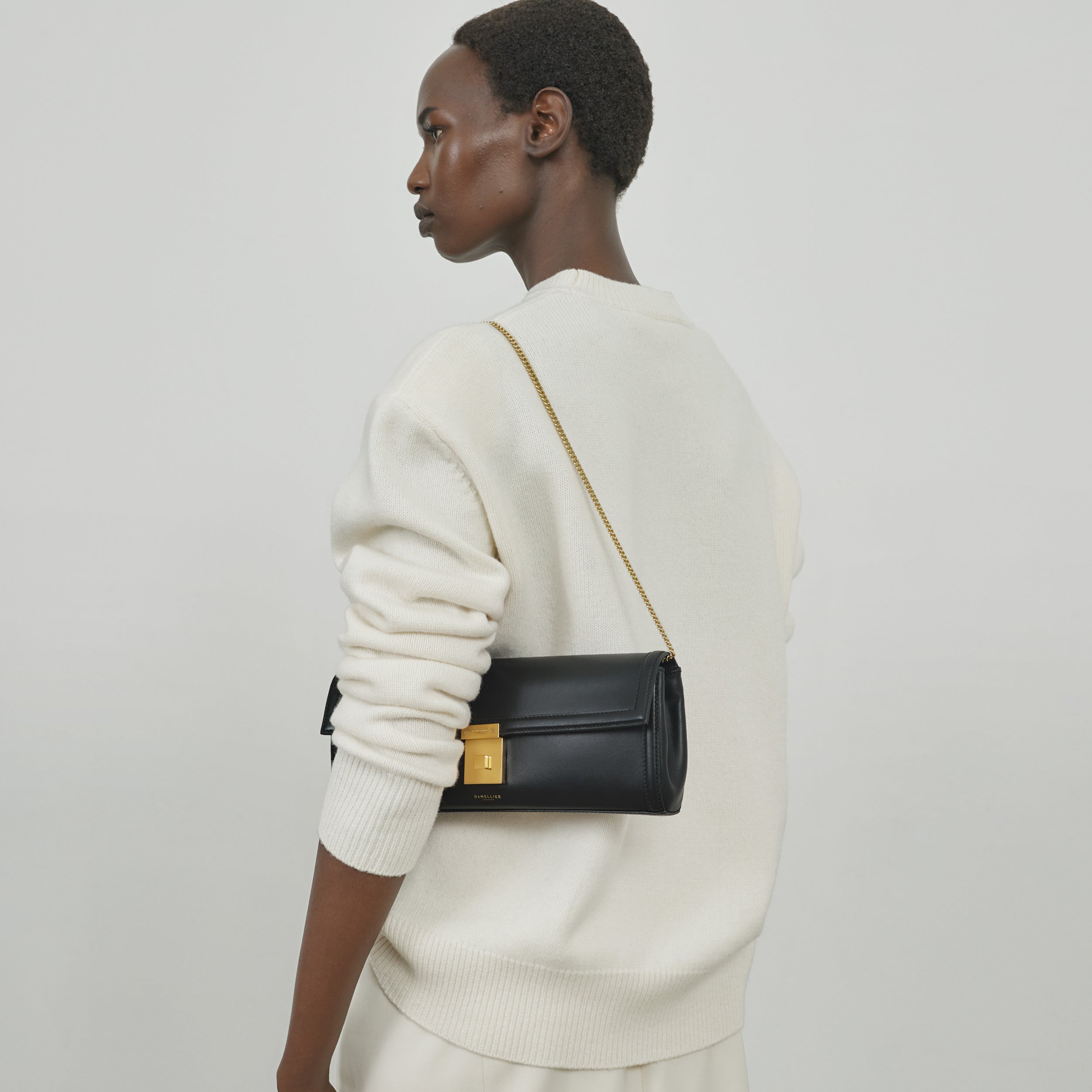 The Paris Clutch - black smooth