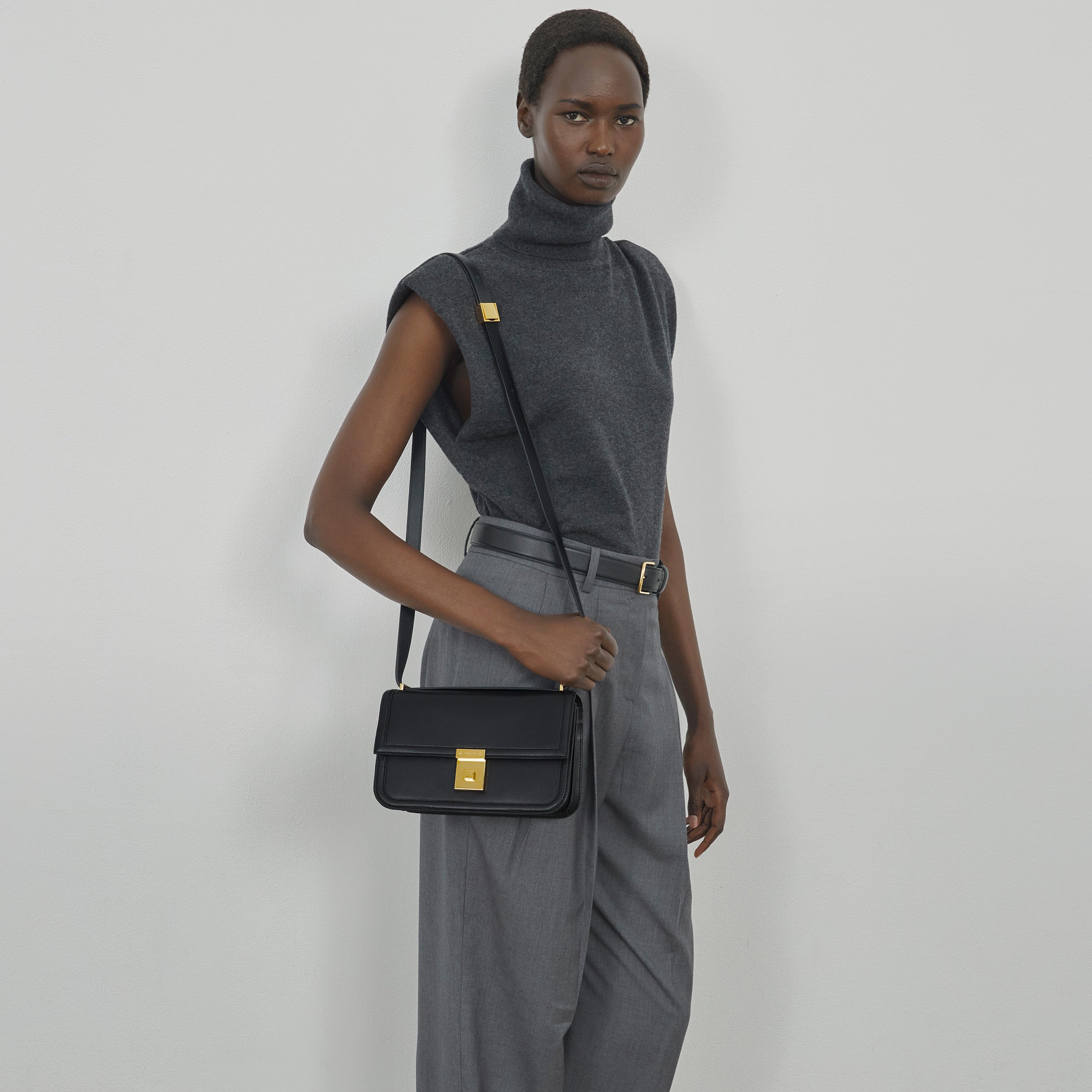 The Paris Crossbody - deep olive suede