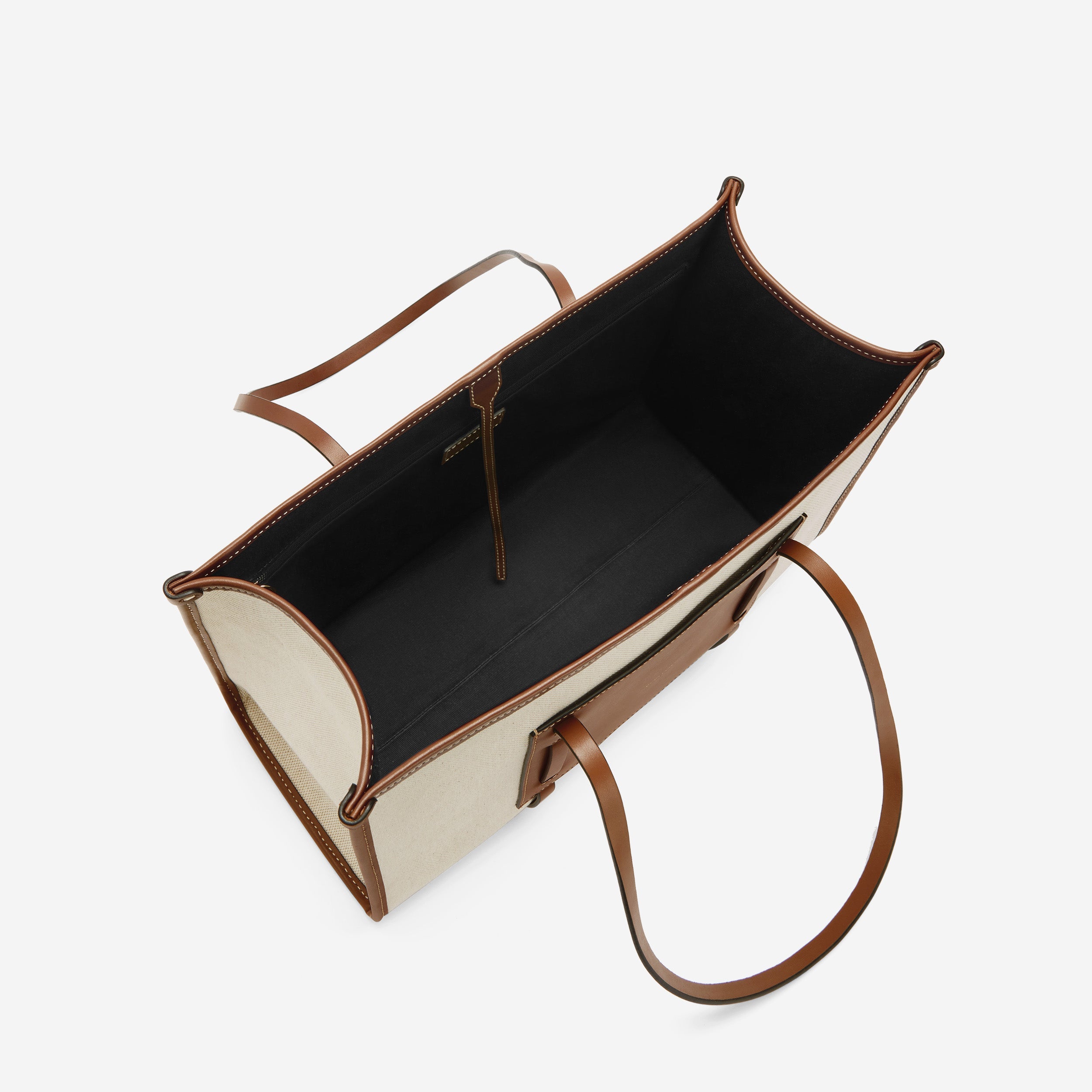 The Capri - salt & pepper canvas tan smooth
