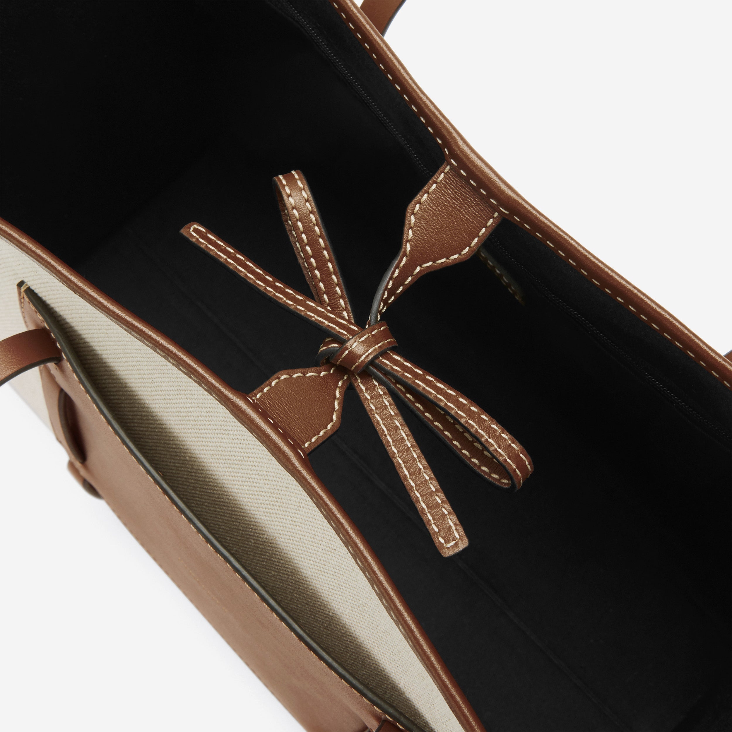 The Capri - salt & pepper canvas tan smooth