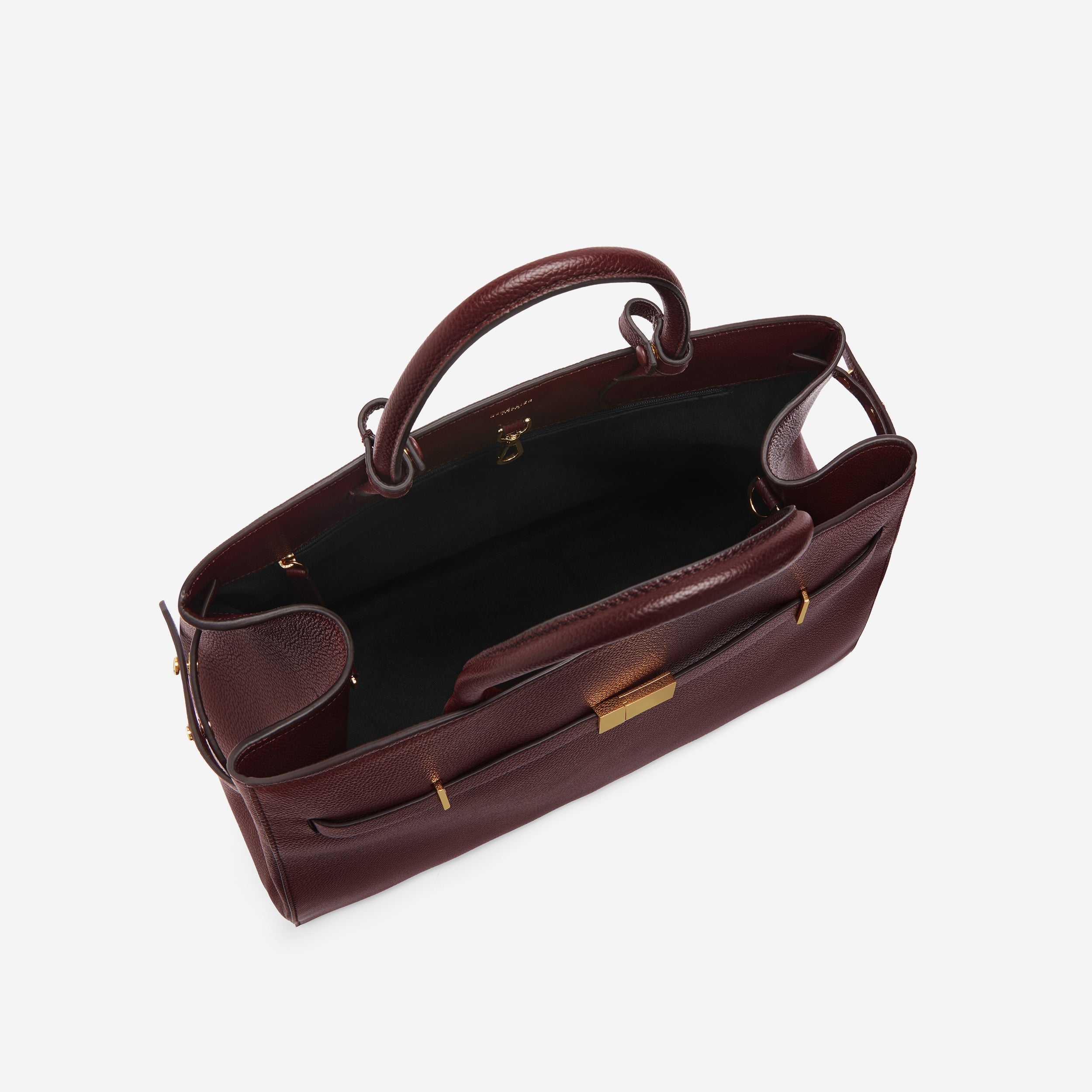 The Hudson - burgundy small grain