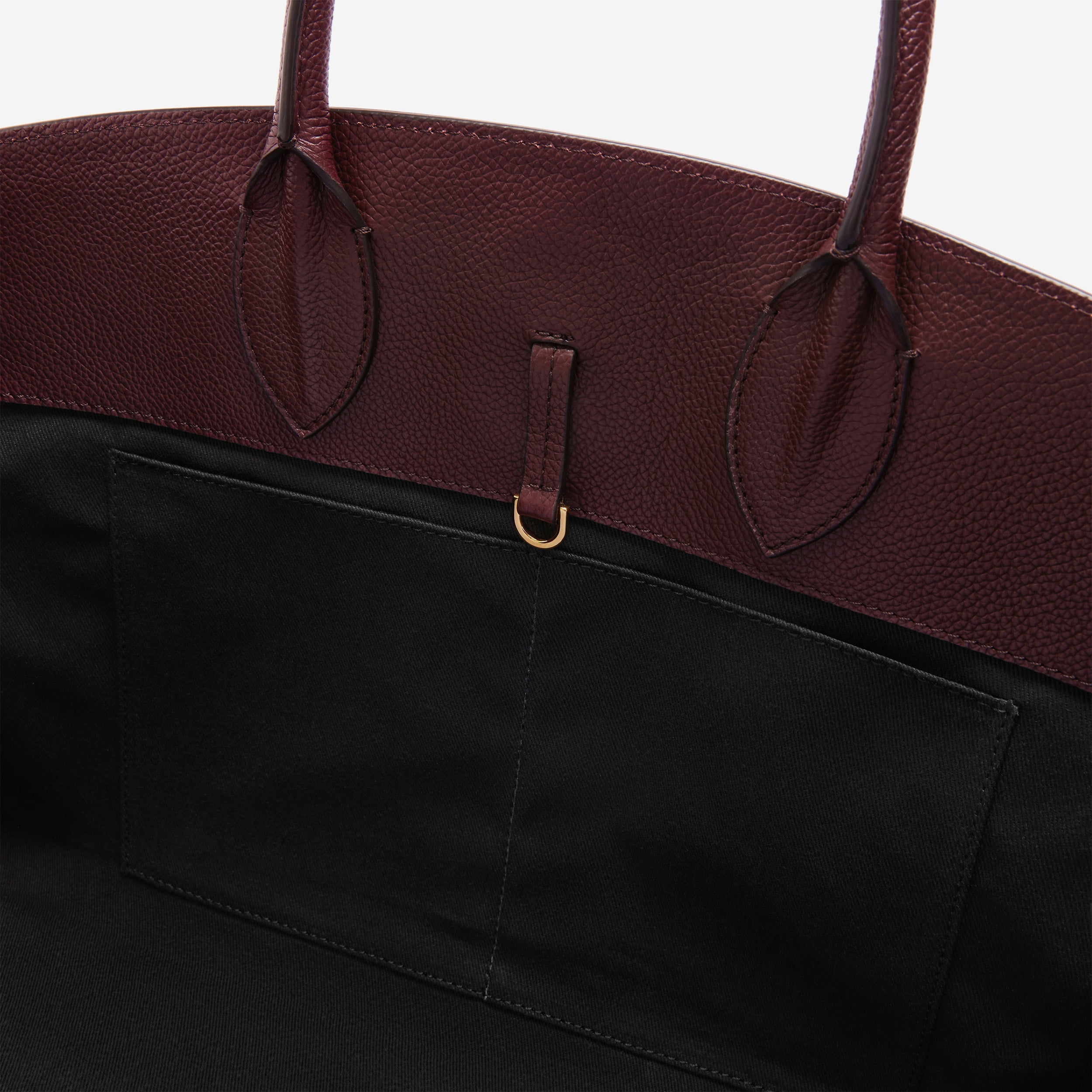 The Hudson - burgundy small grain