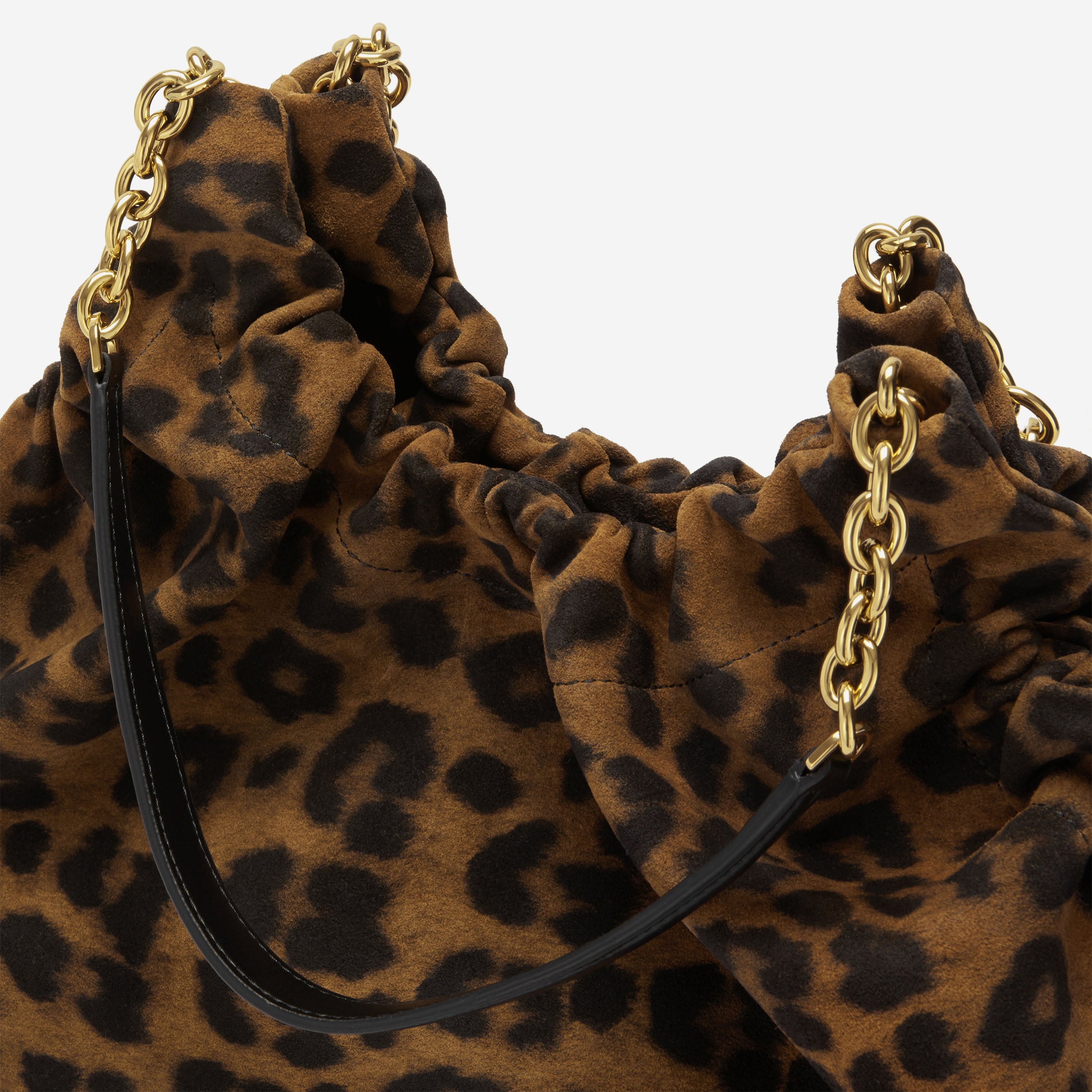 The Miami - leopard-effect suede & black smooth