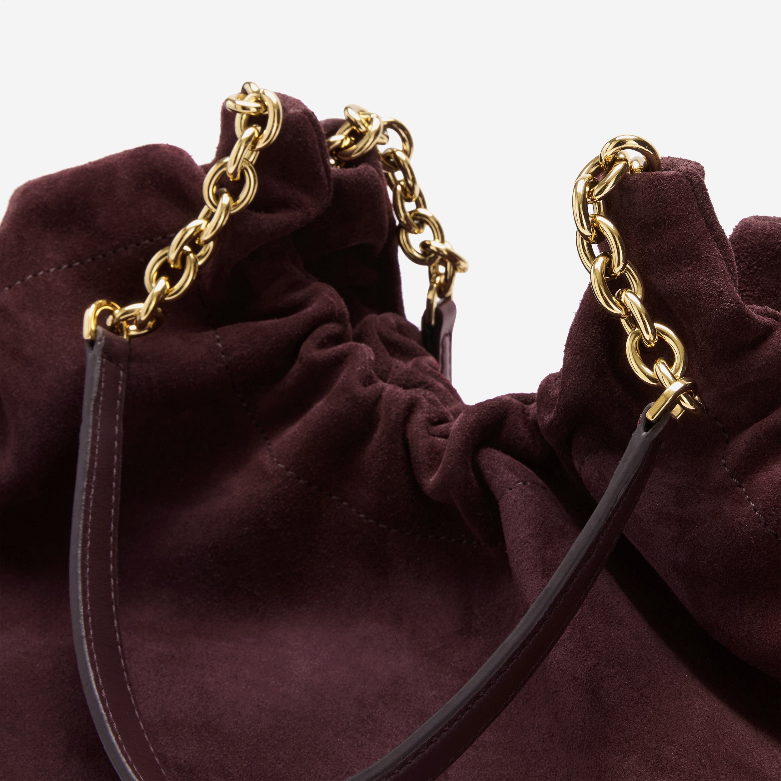 The Midi Miami - burgundy suede & burgundy smooth