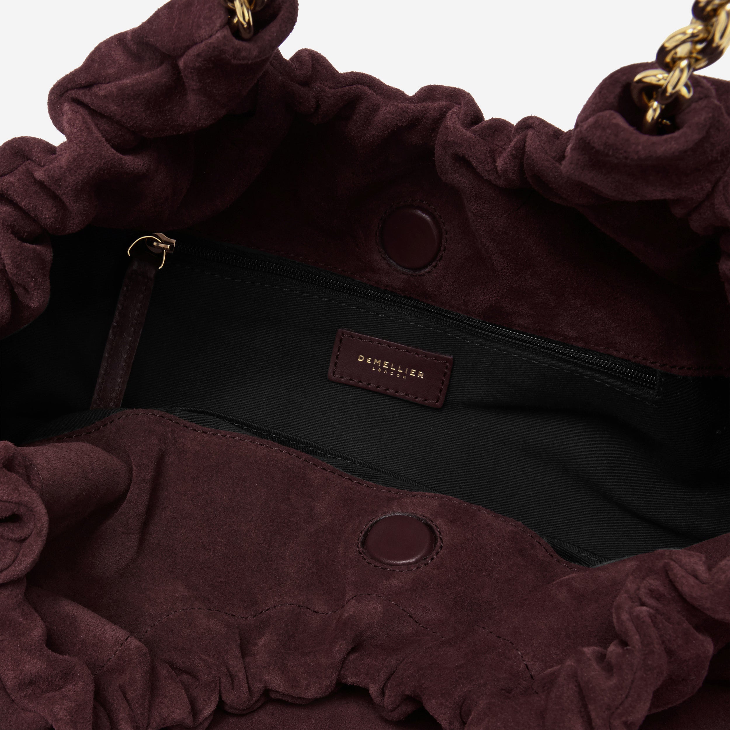 The Midi Miami - burgundy suede & burgundy smooth