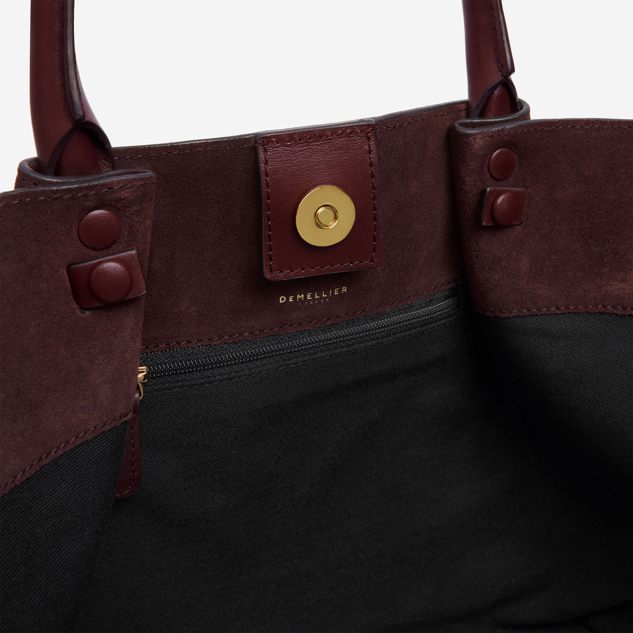 The Midi New York - burgundy suede & burgundy smooth