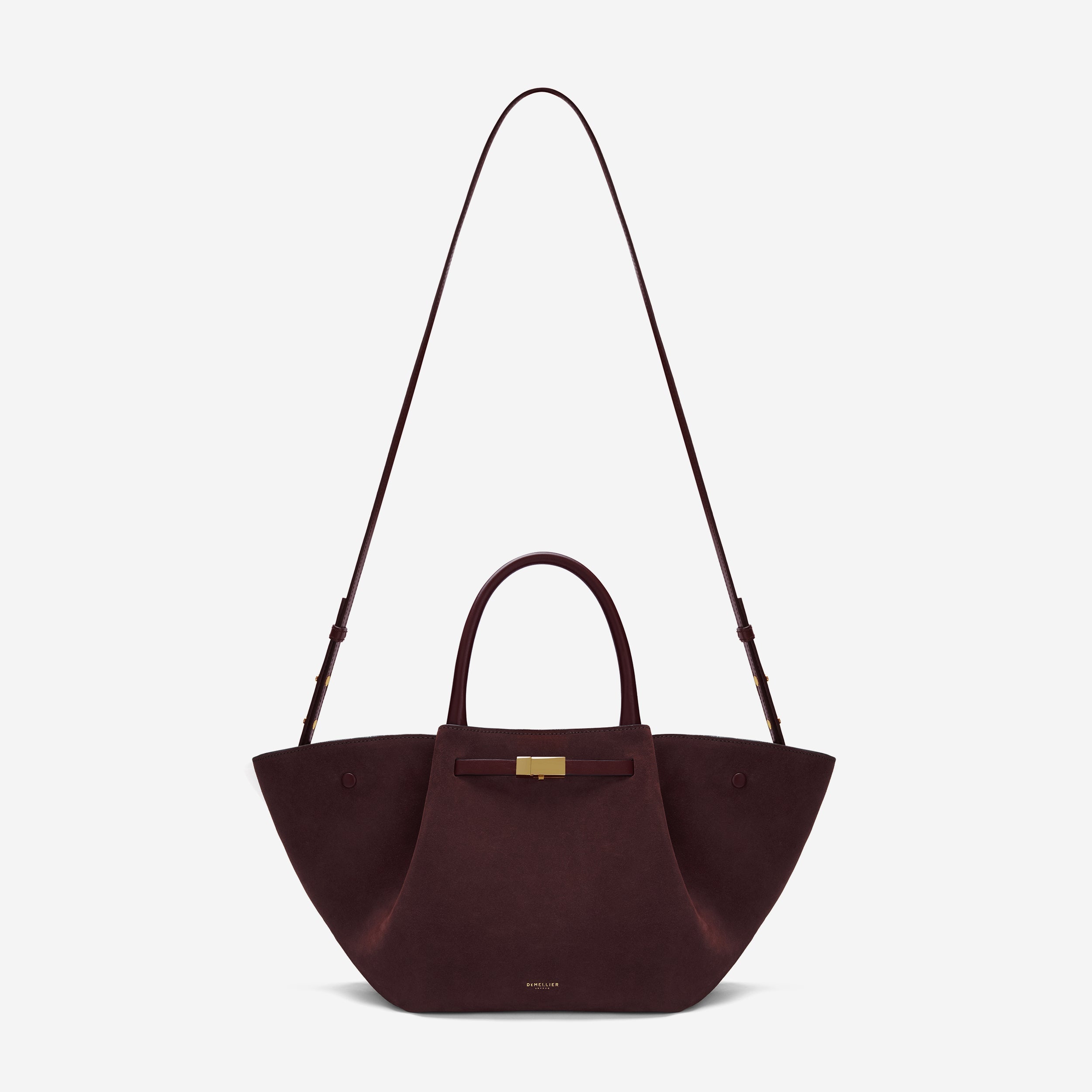 The Midi New York - burgundy suede & burgundy smooth