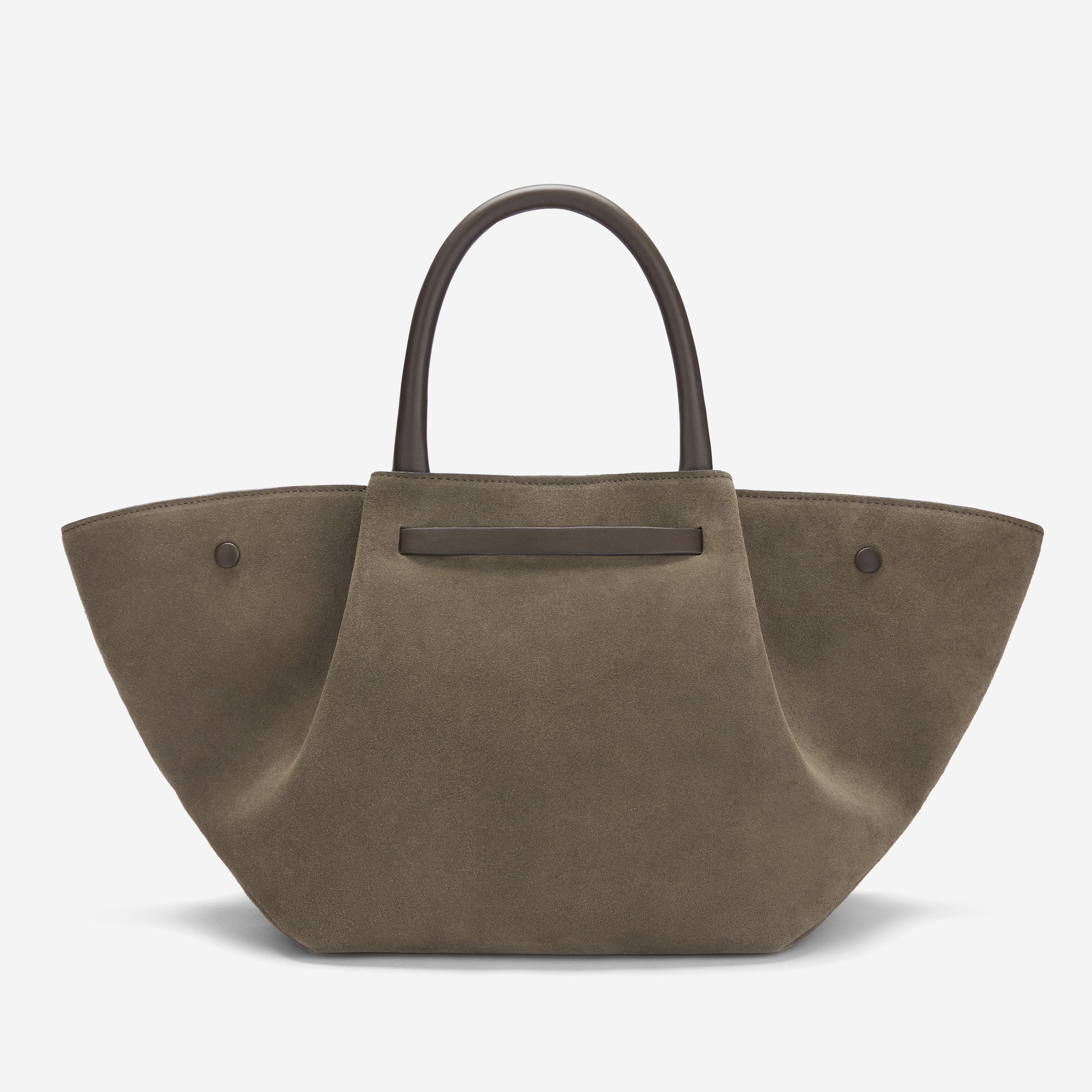 The Midi New York - deep olive suede & deep olive smooth