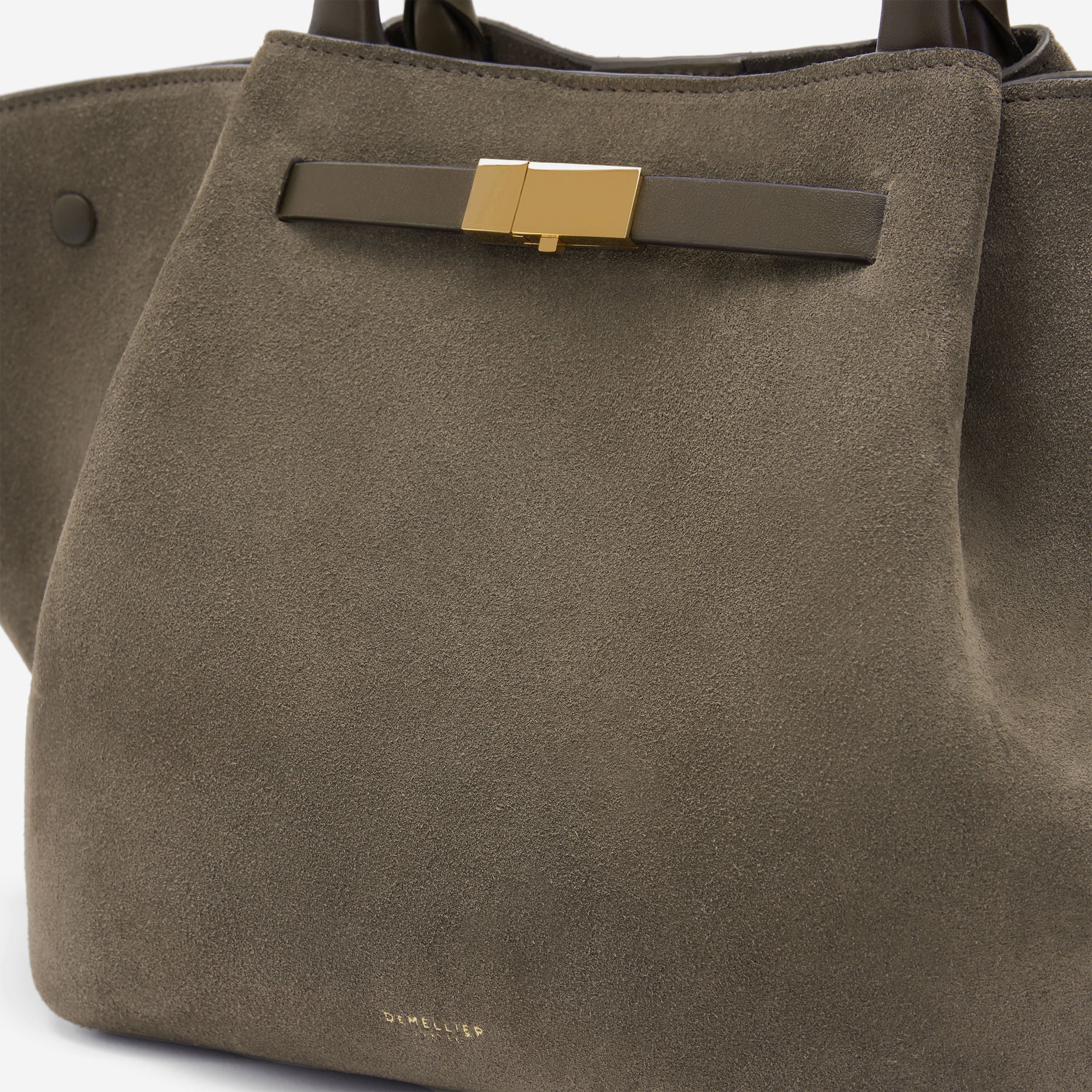 The Midi New York - deep olive suede & deep olive smooth