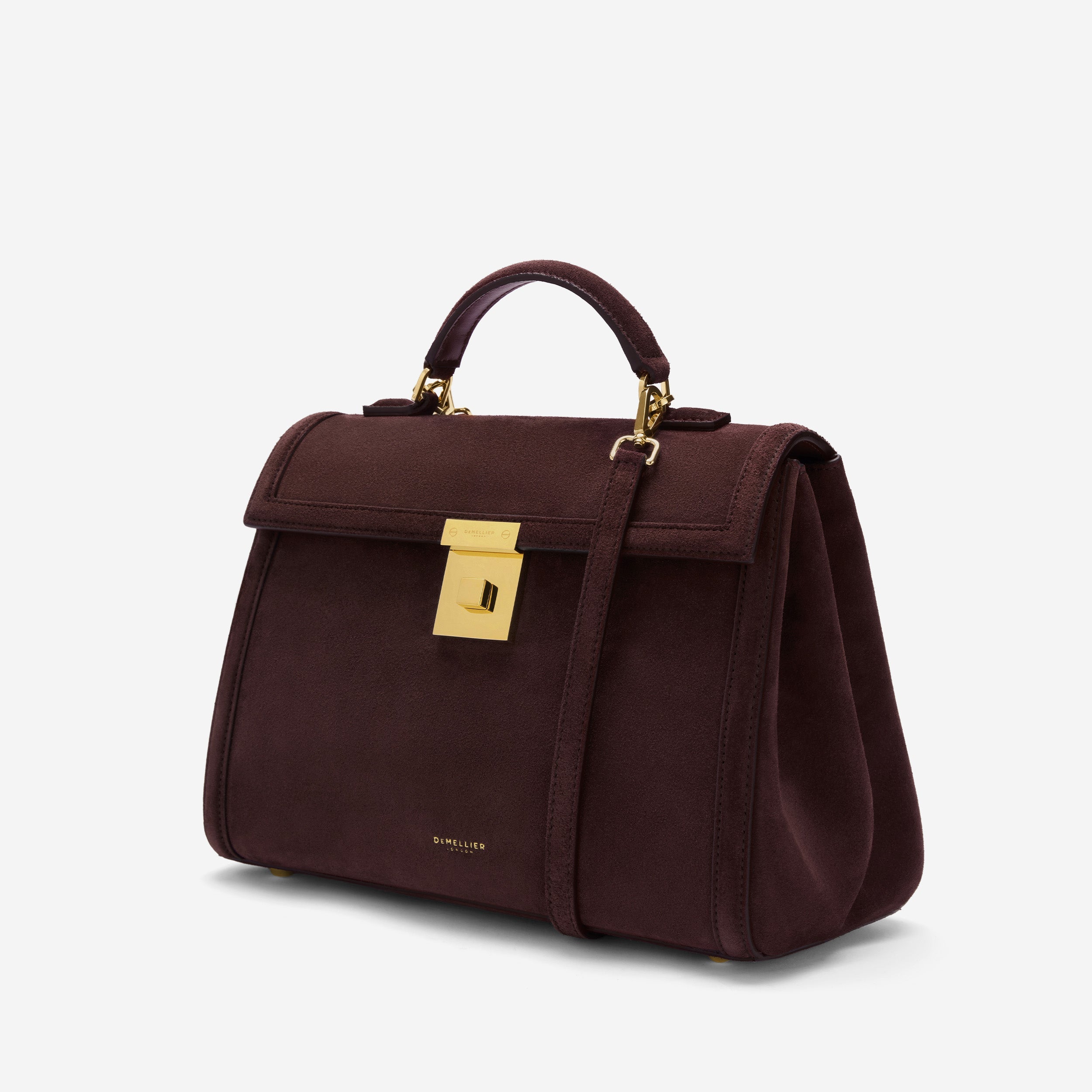 The Midi Paris - burgundy suede & burgundy smooth