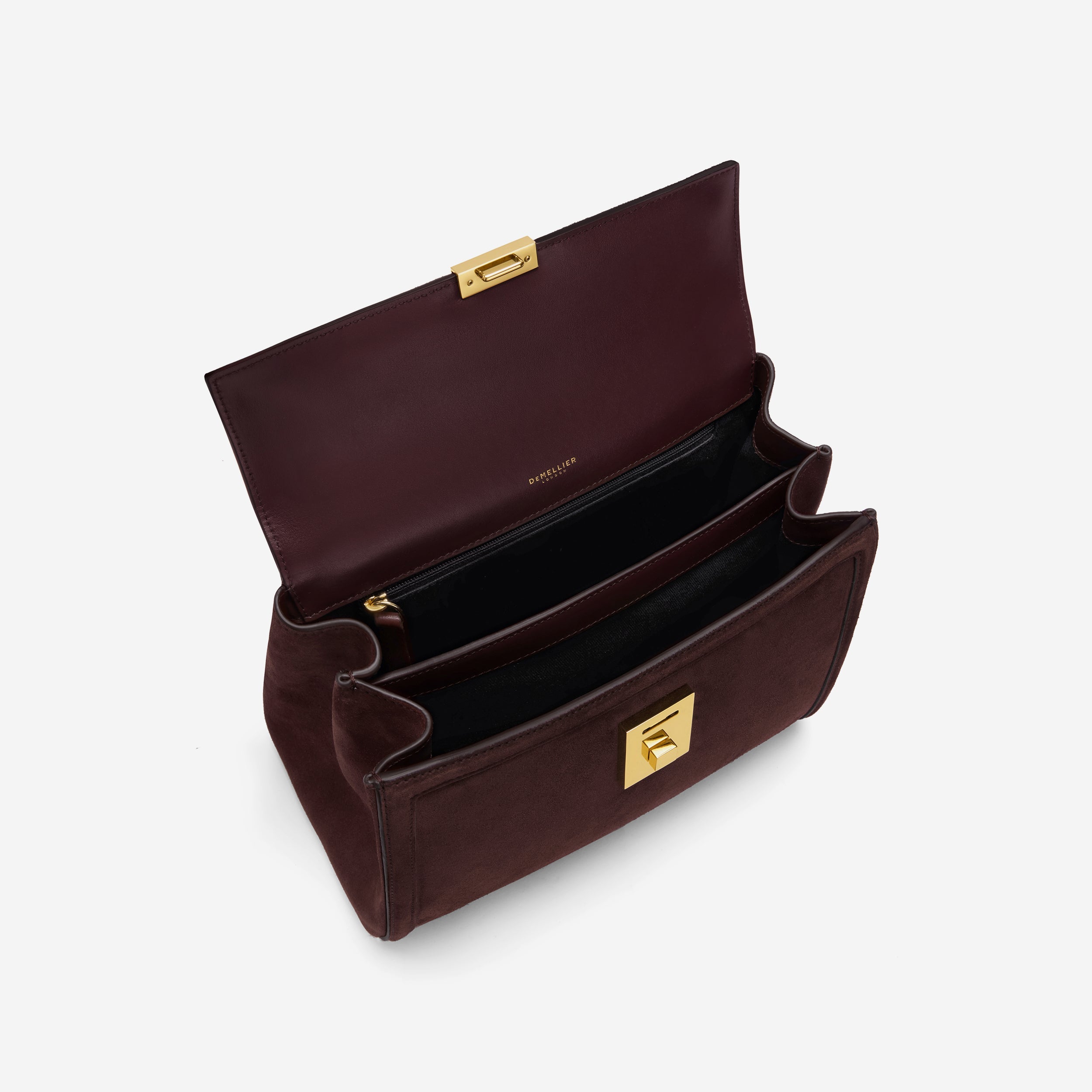 The Midi Paris - burgundy suede & burgundy smooth