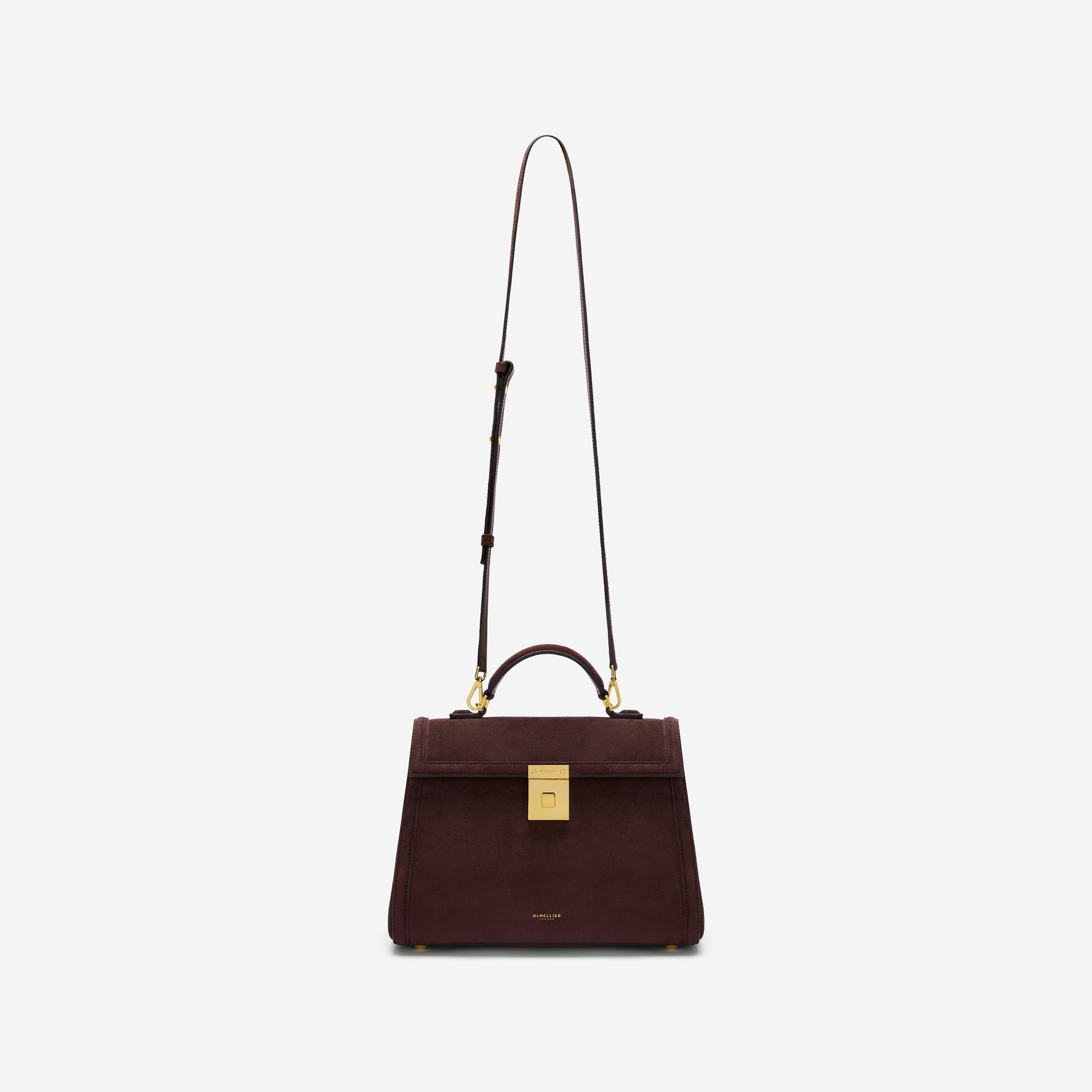 The Midi Paris - burgundy suede & burgundy smooth
