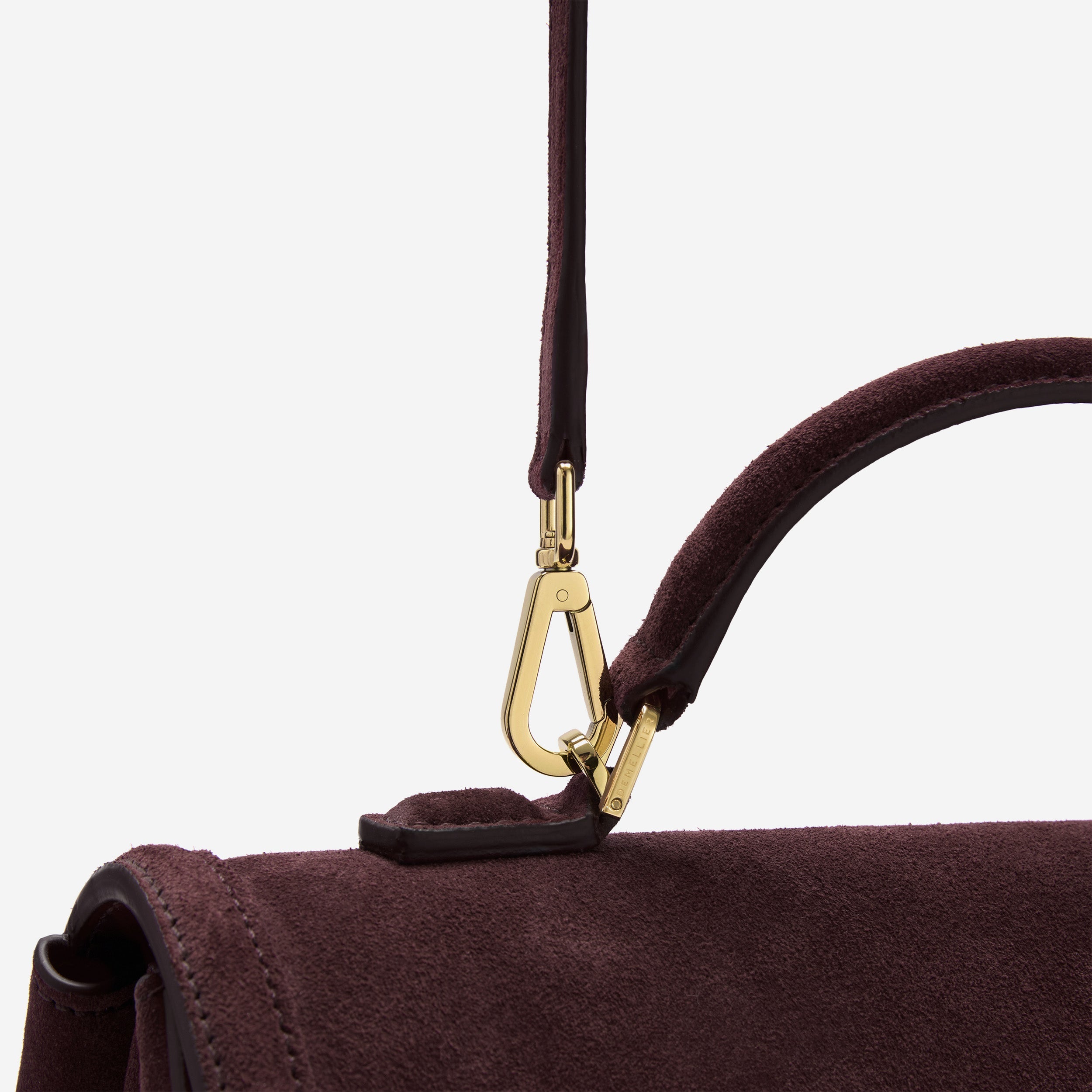The Midi Paris - burgundy suede & burgundy smooth