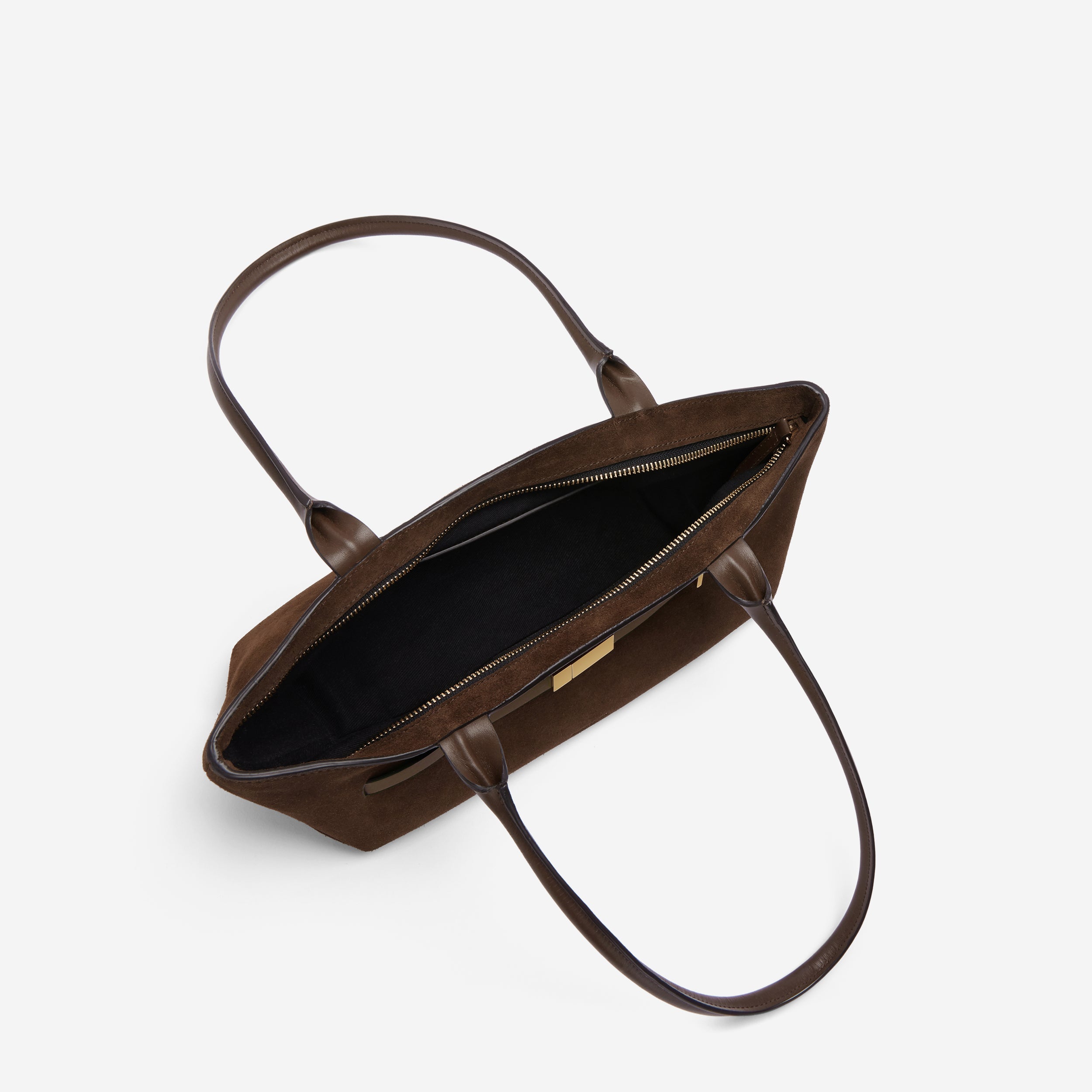 The New York Shoulder - mocha suede & mocha smooth