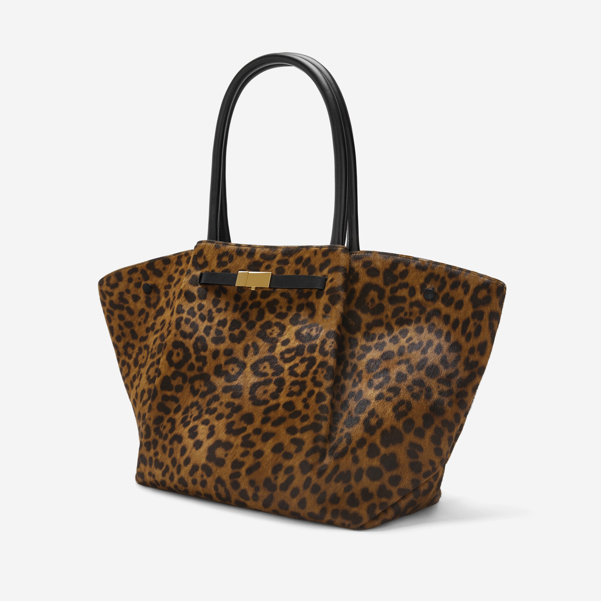 The New York - leopard-effect calf hair & black smooth