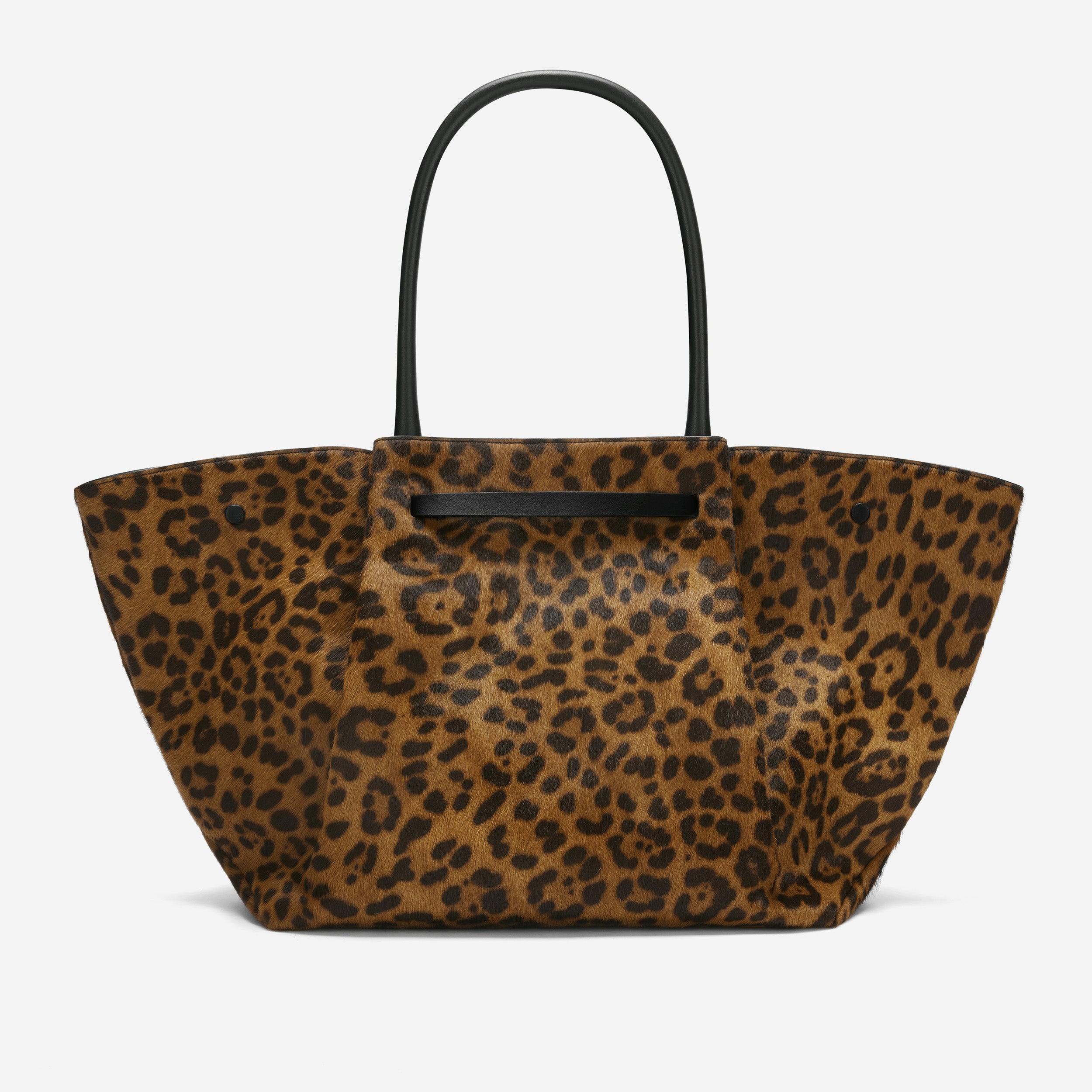 The New York - leopard-effect calf hair & black smooth