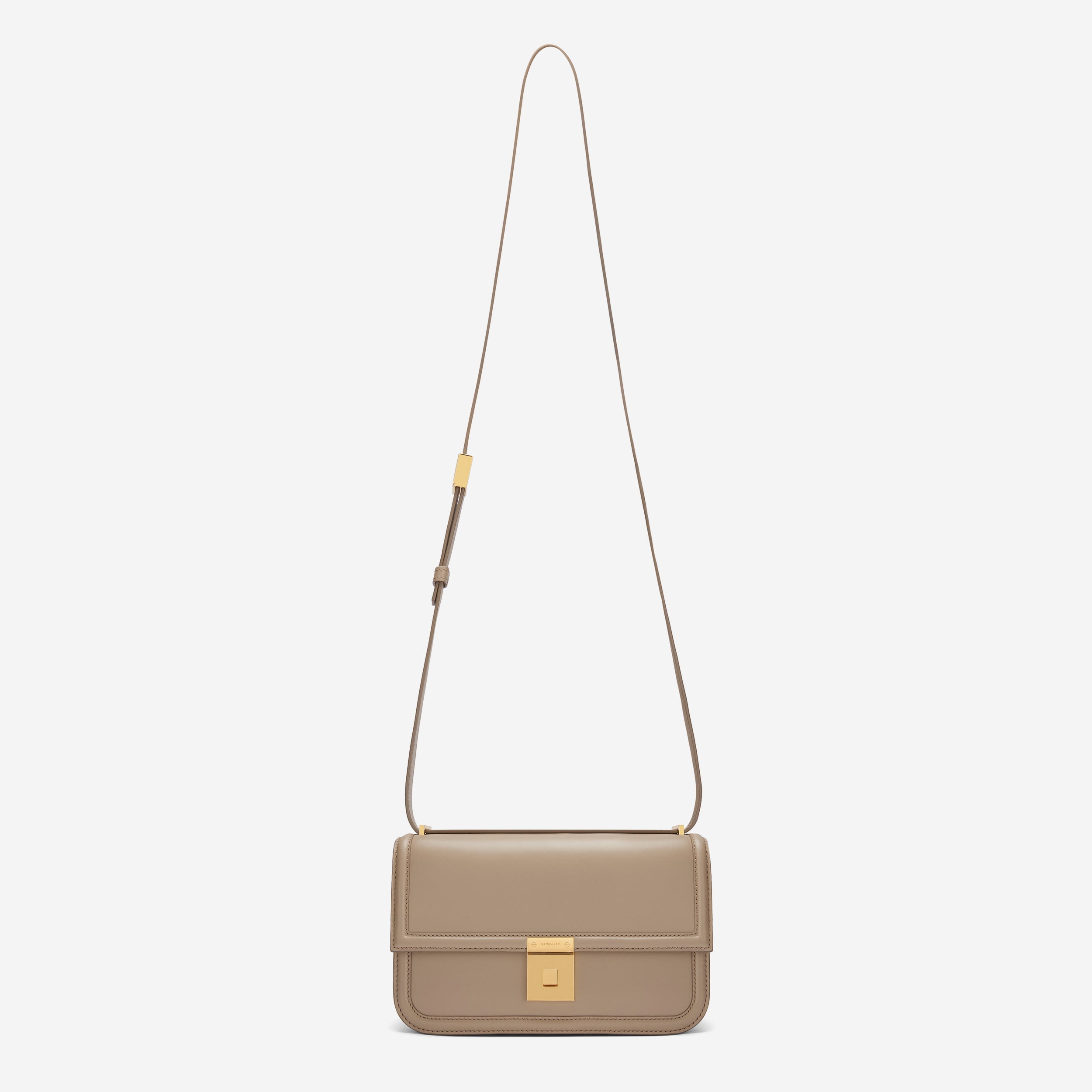 The Paris Crossbody - dark sand smooth