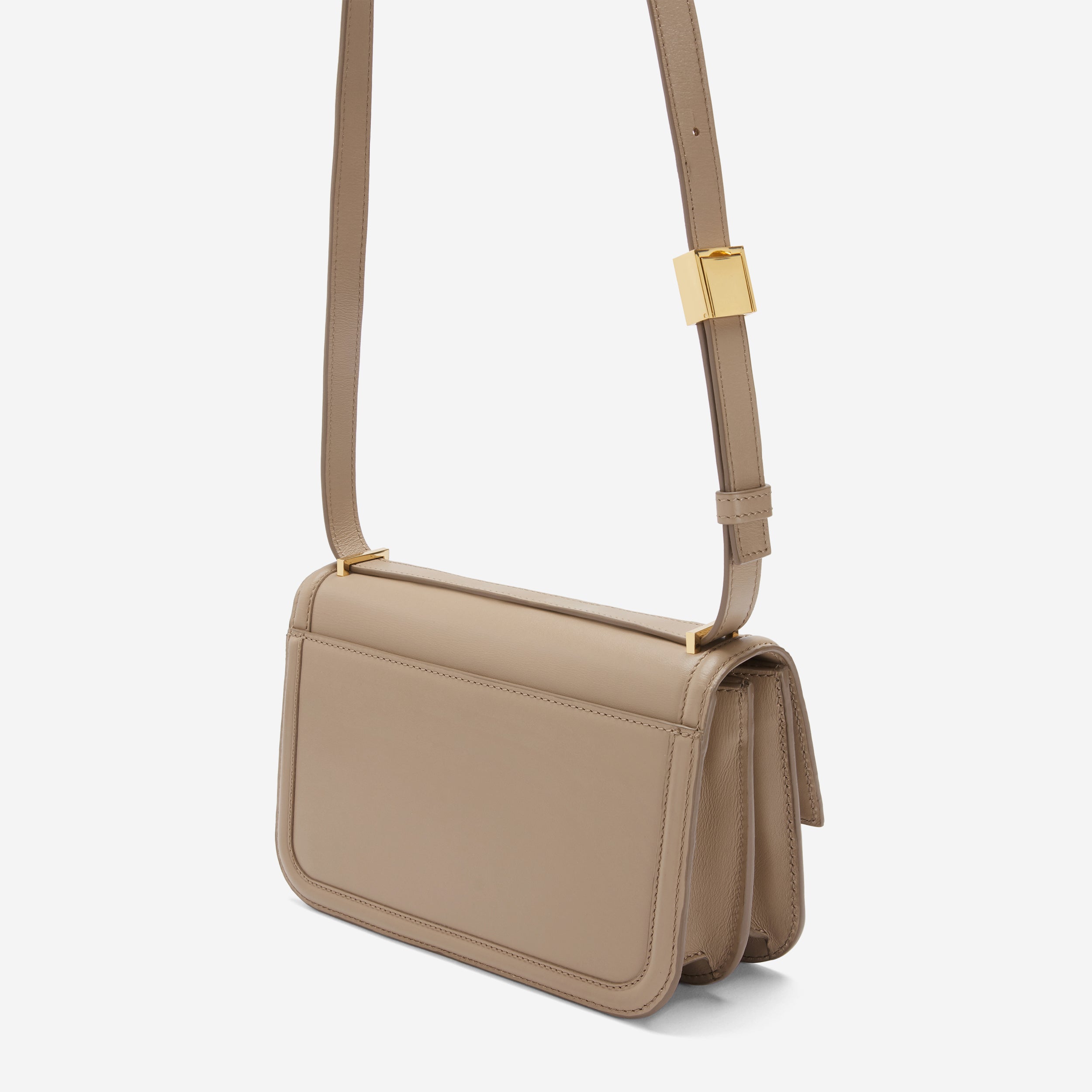 The Paris Crossbody - dark sand smooth
