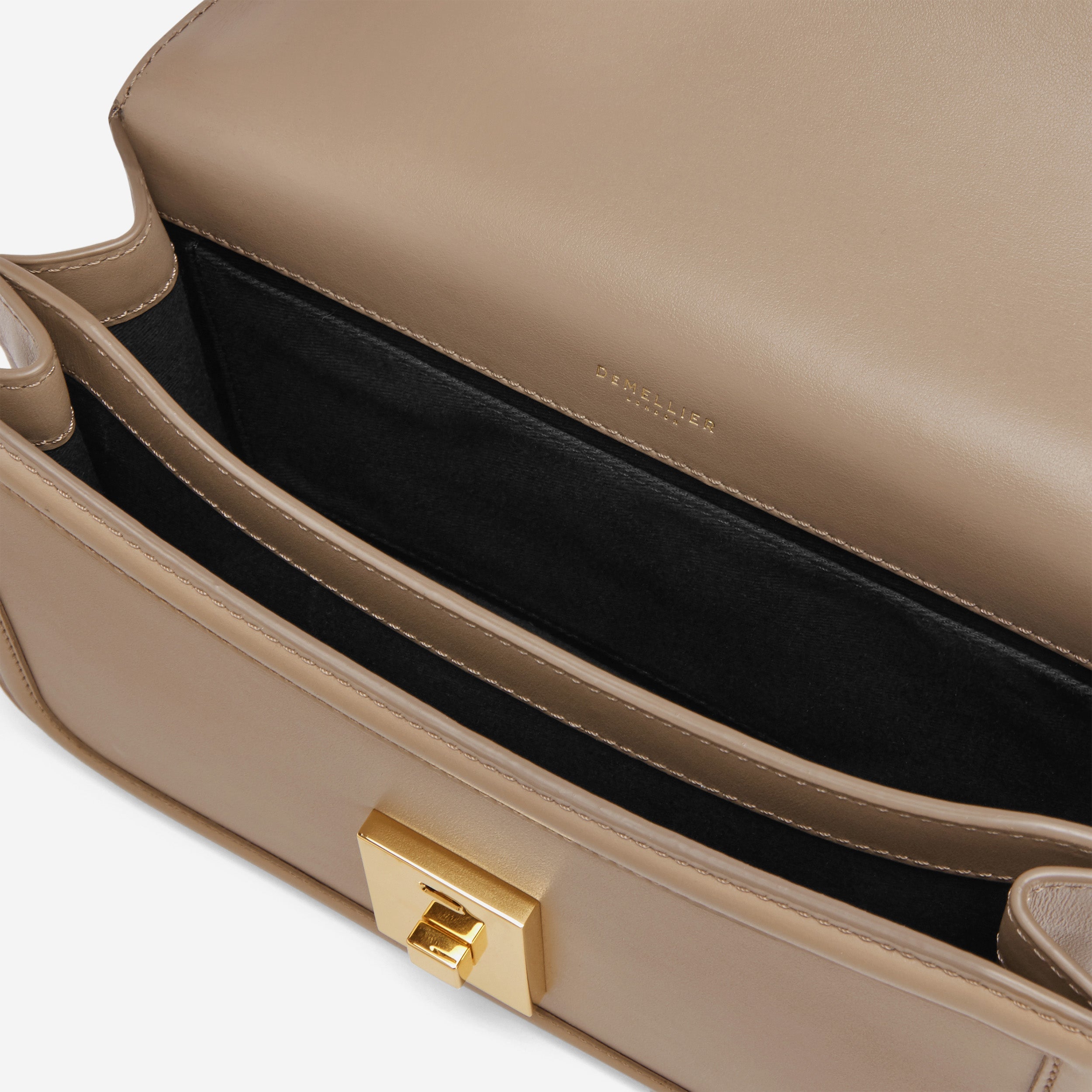 The Paris Crossbody - dark sand smooth