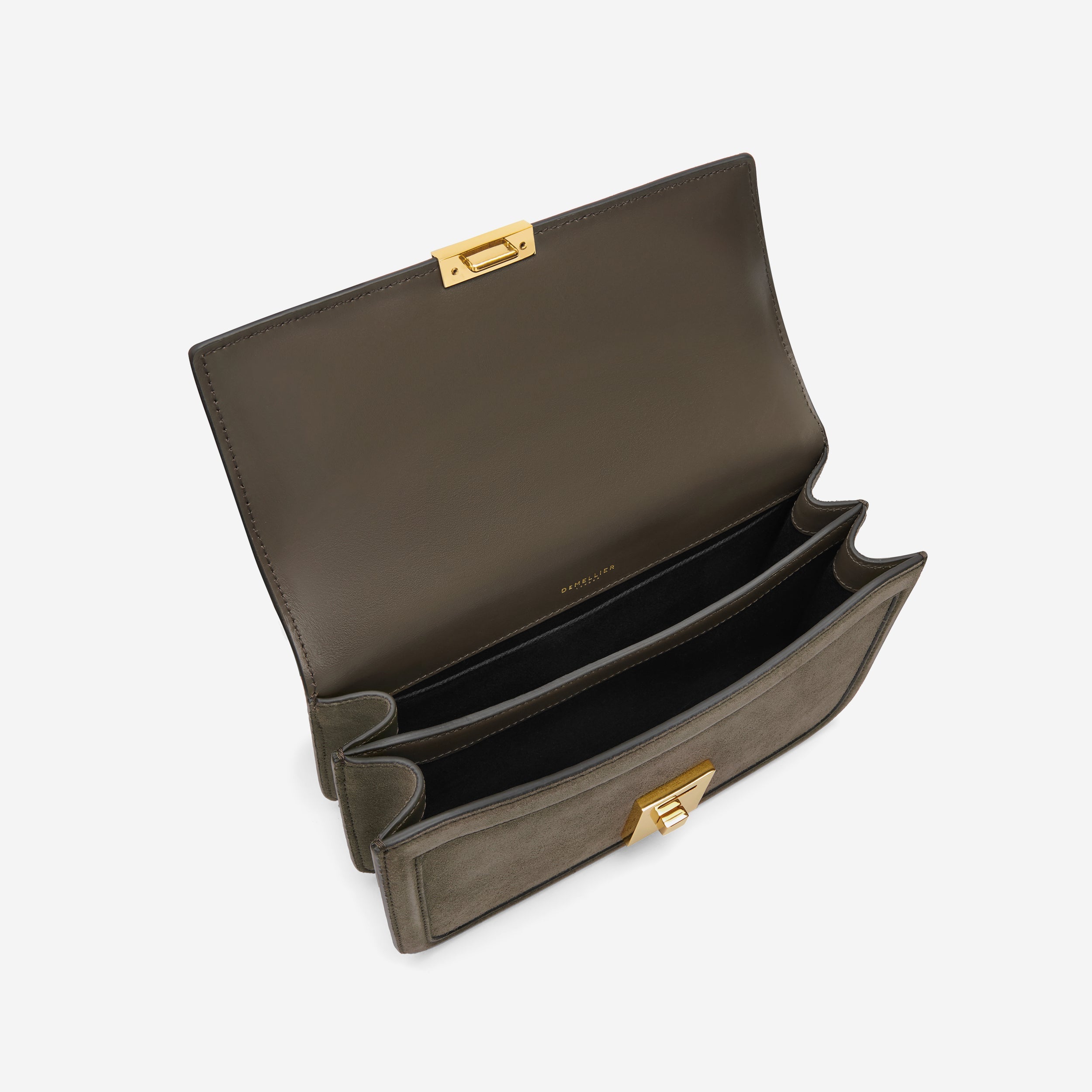 The Paris Crossbody - deep olive suede