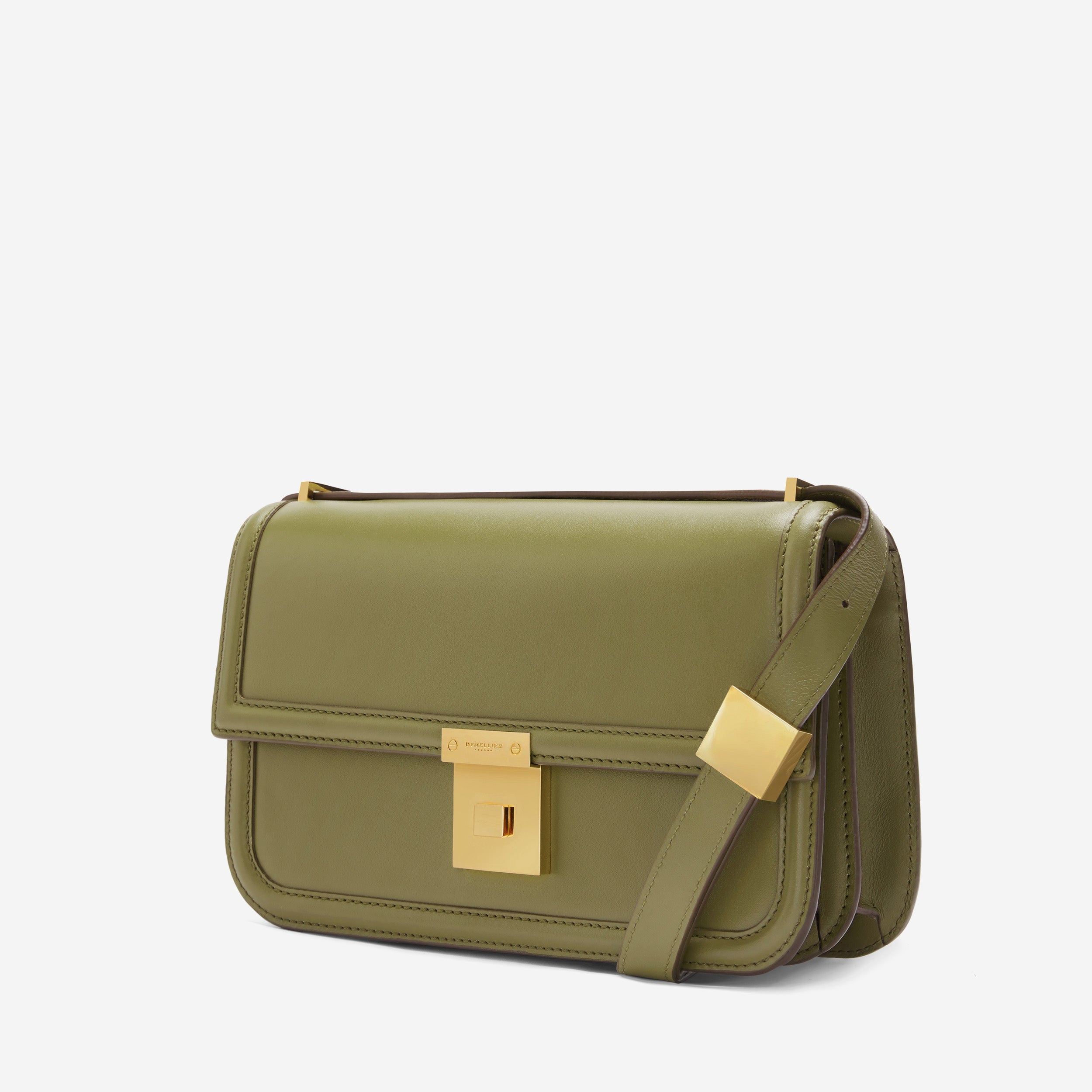 The Paris Crossbody - light olive smooth