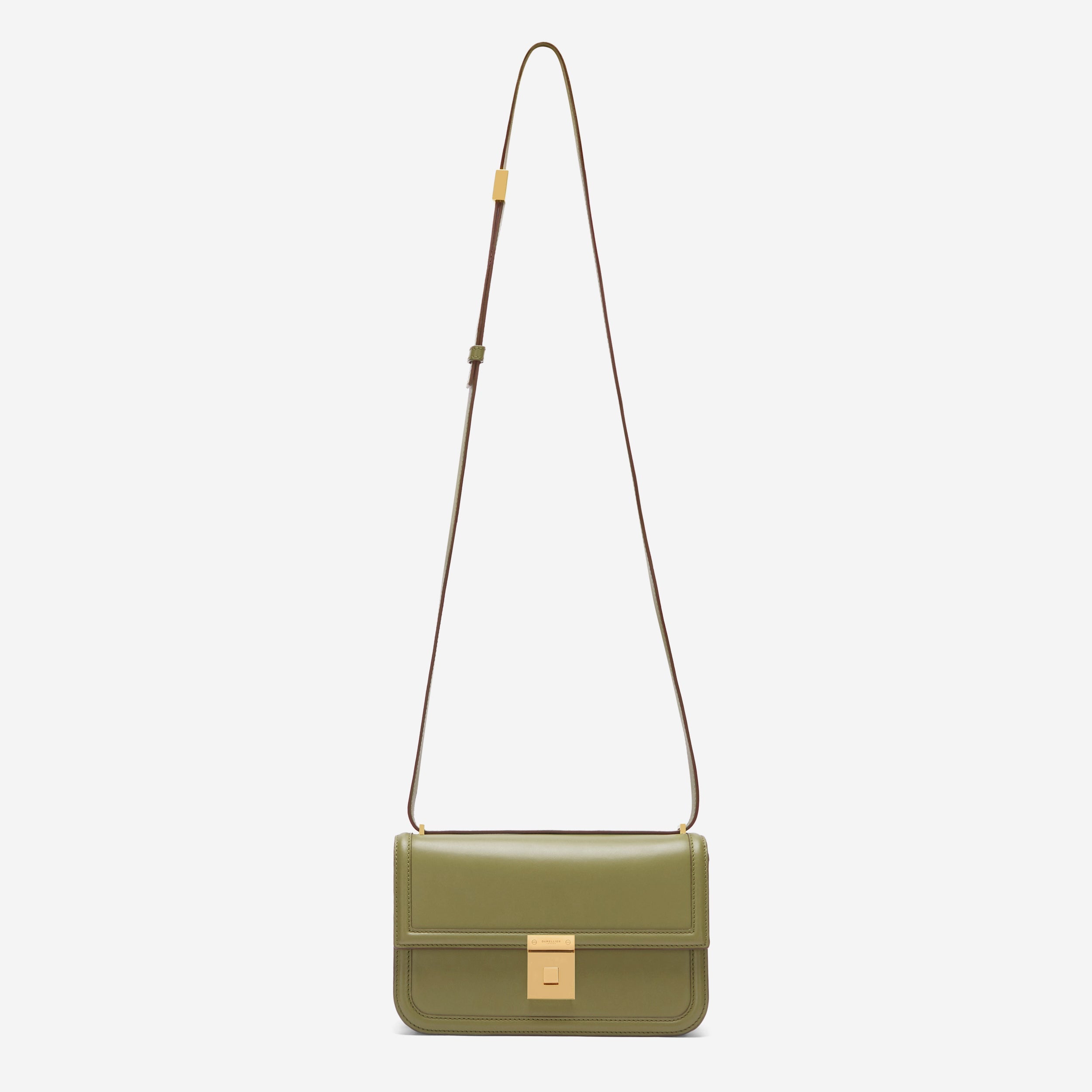 The Paris Crossbody - light olive smooth
