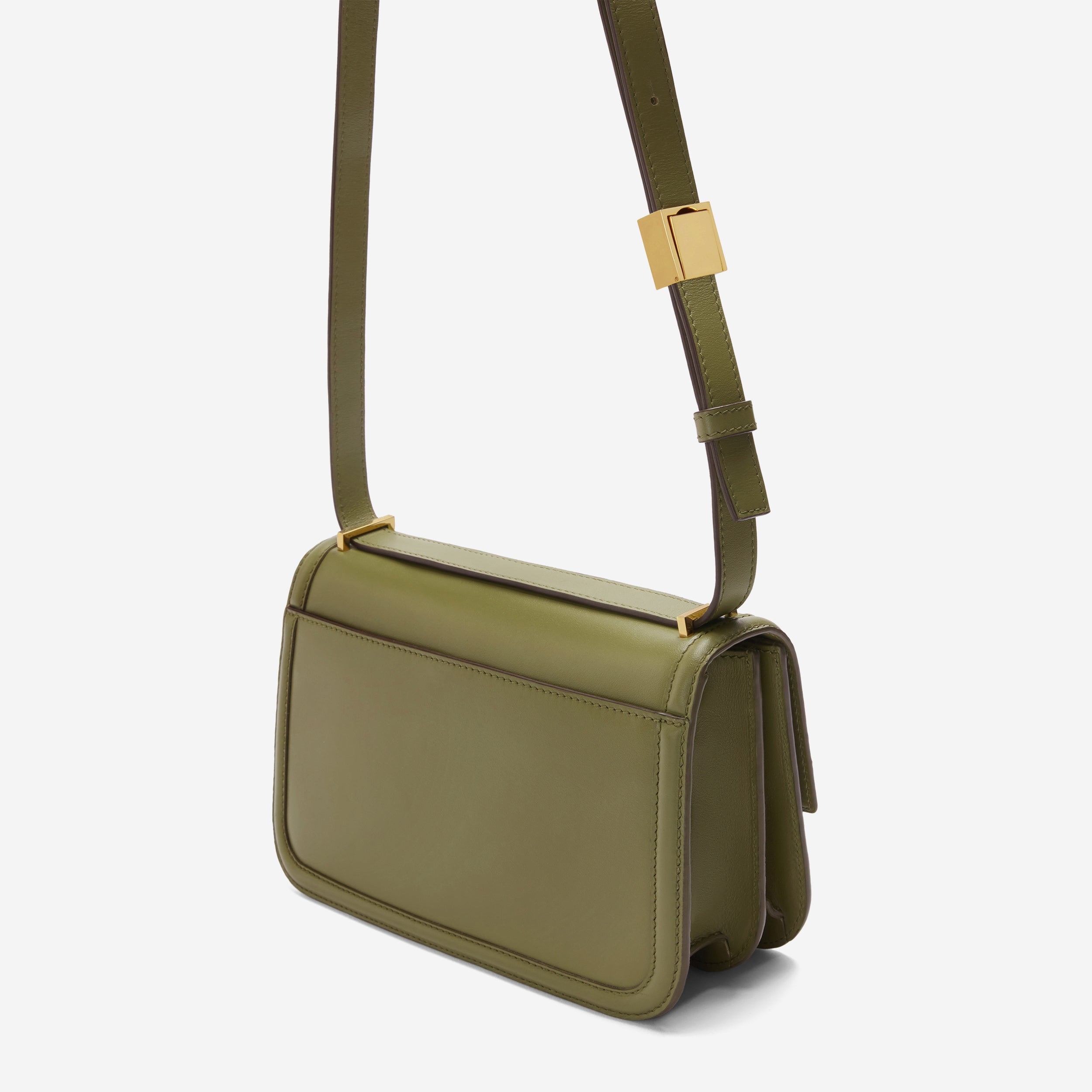 The Paris Crossbody - light olive smooth