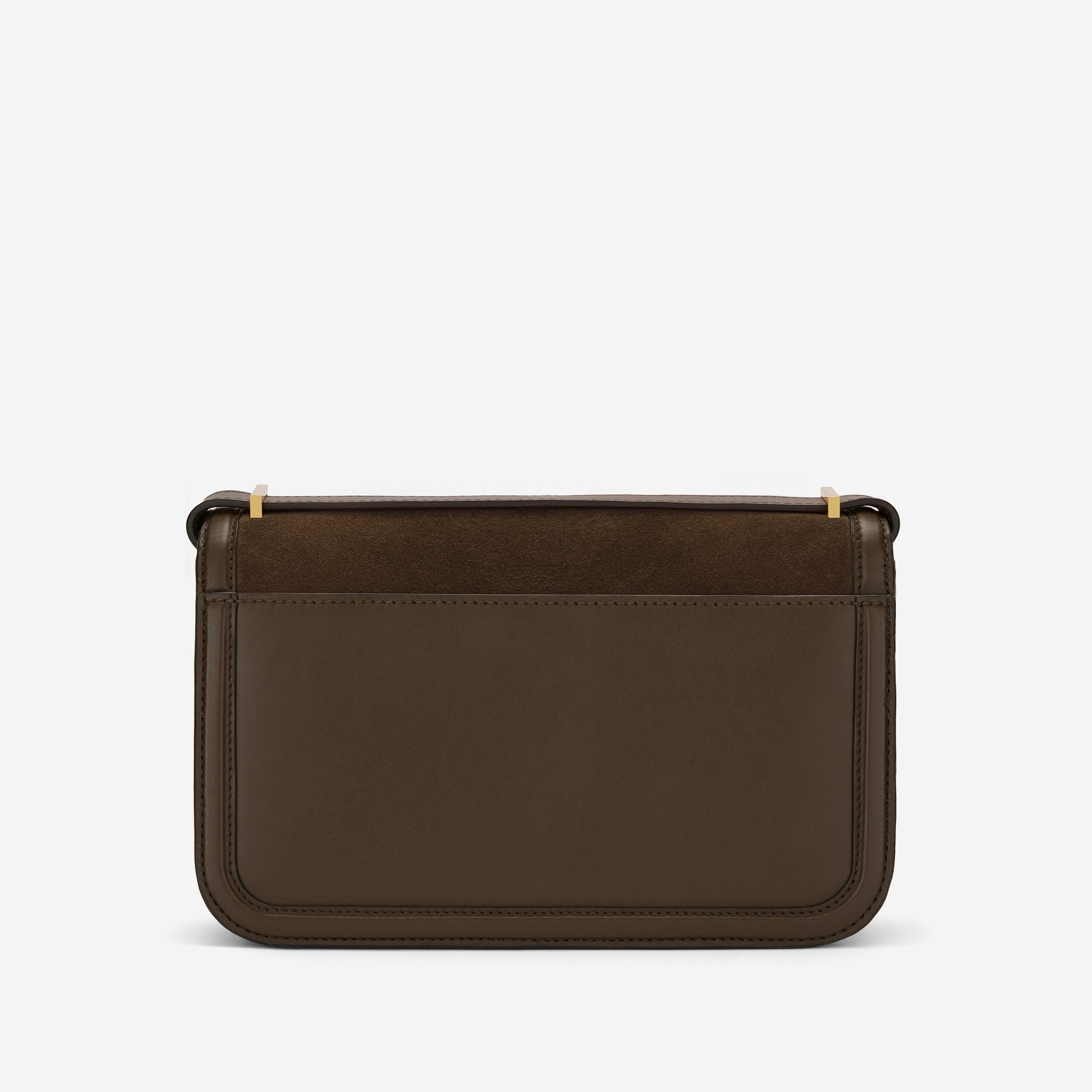 The Paris Crossbody - mocha suede & mocha smooth