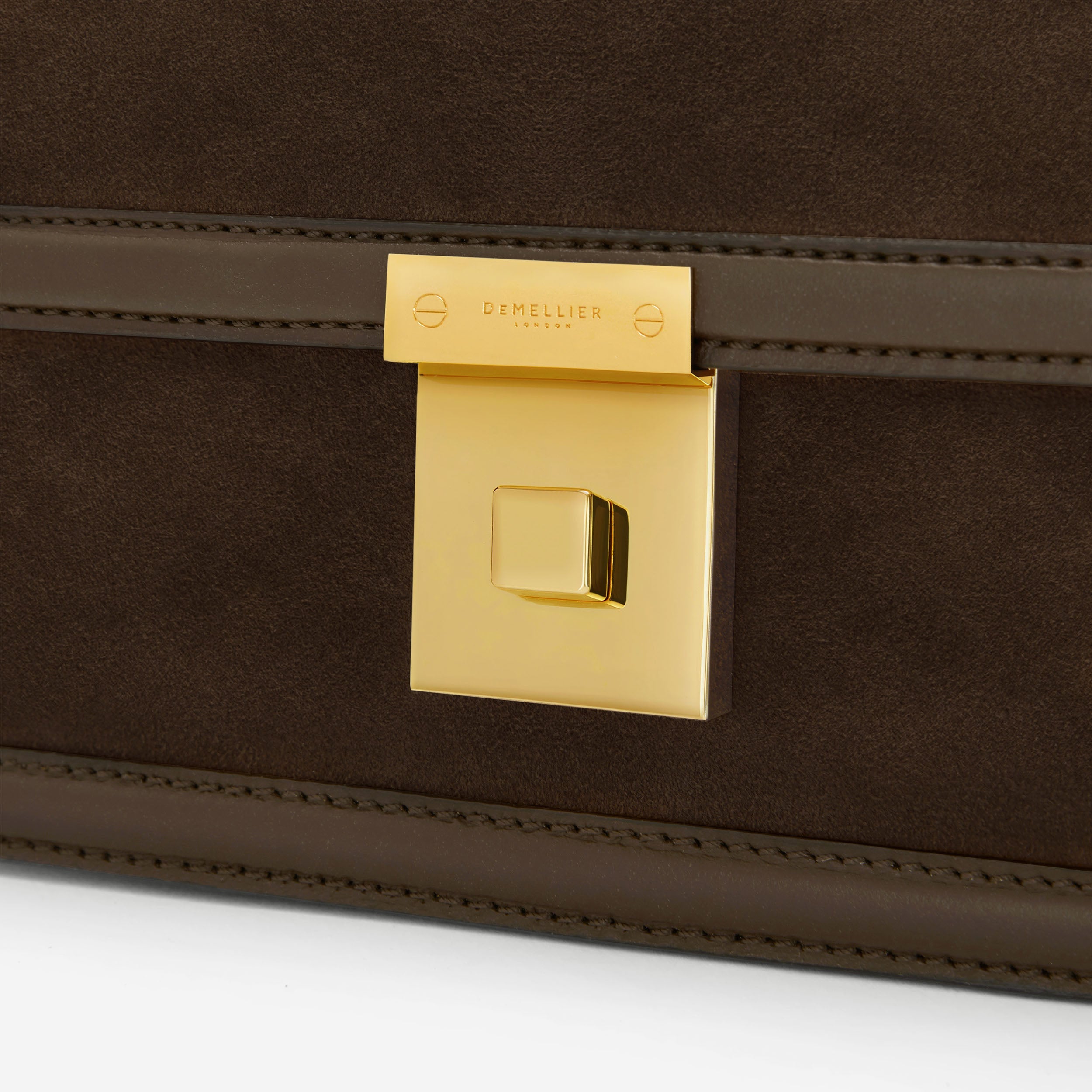 The Paris Crossbody - mocha suede & mocha smooth