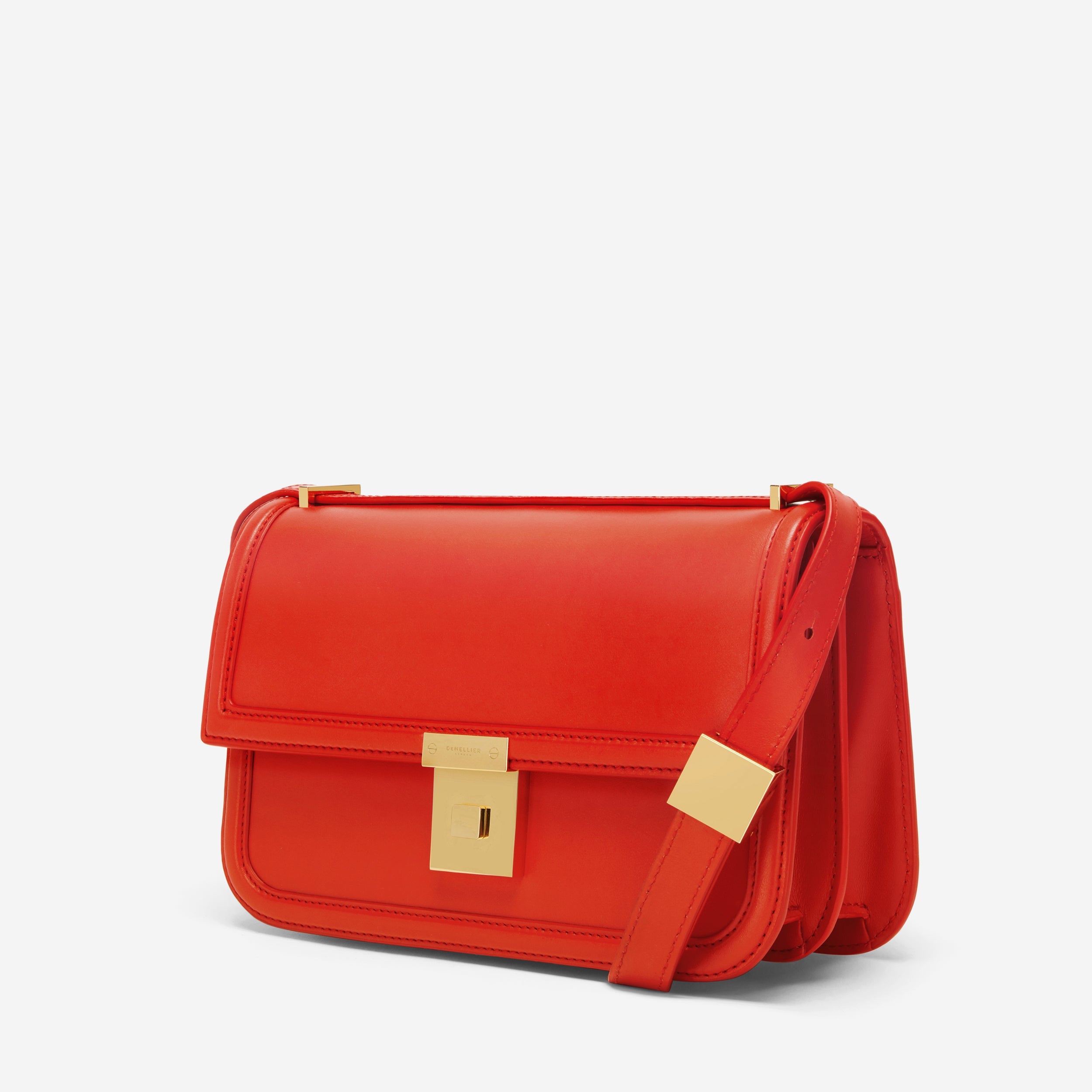 The Paris Crossbody - poppy red smooth