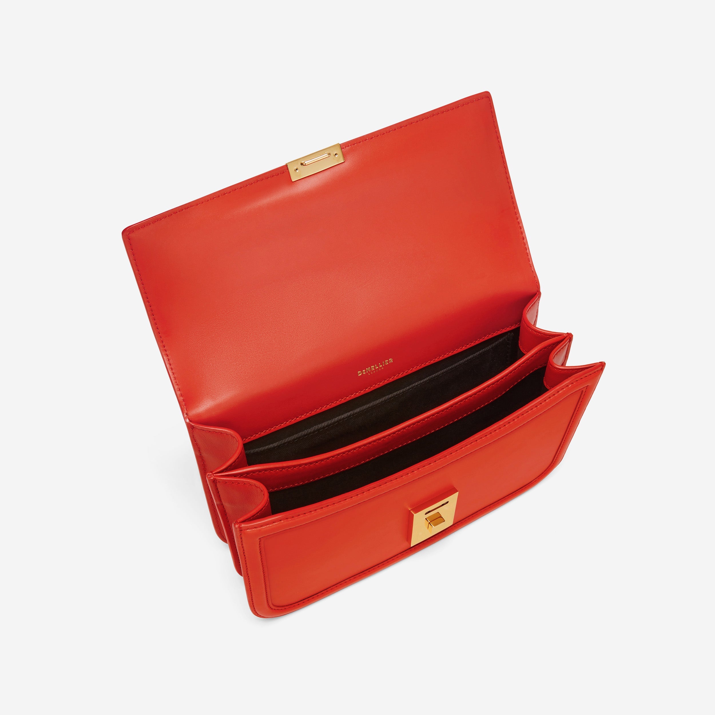 The Paris Crossbody - poppy red smooth