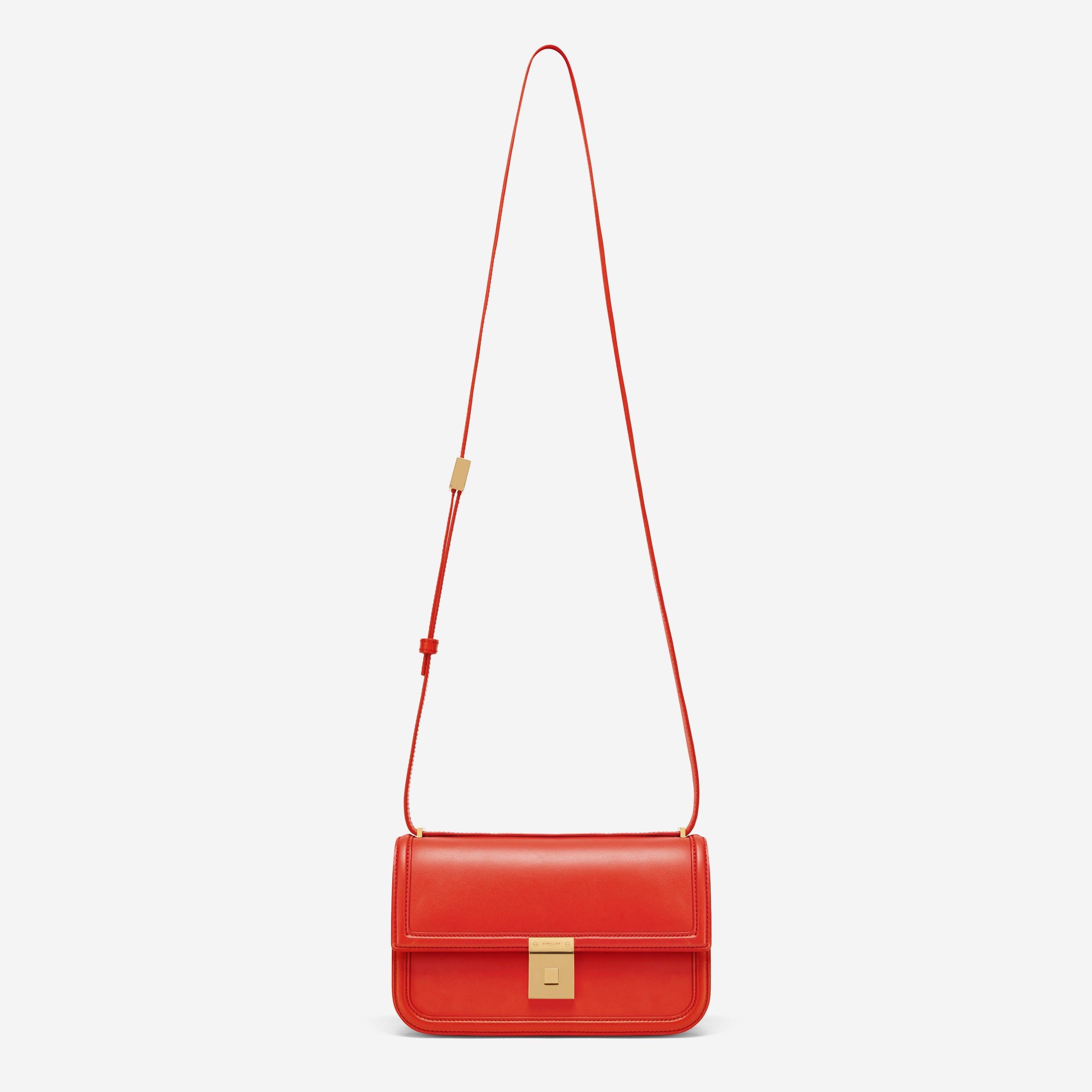 The Paris Crossbody - poppy red smooth