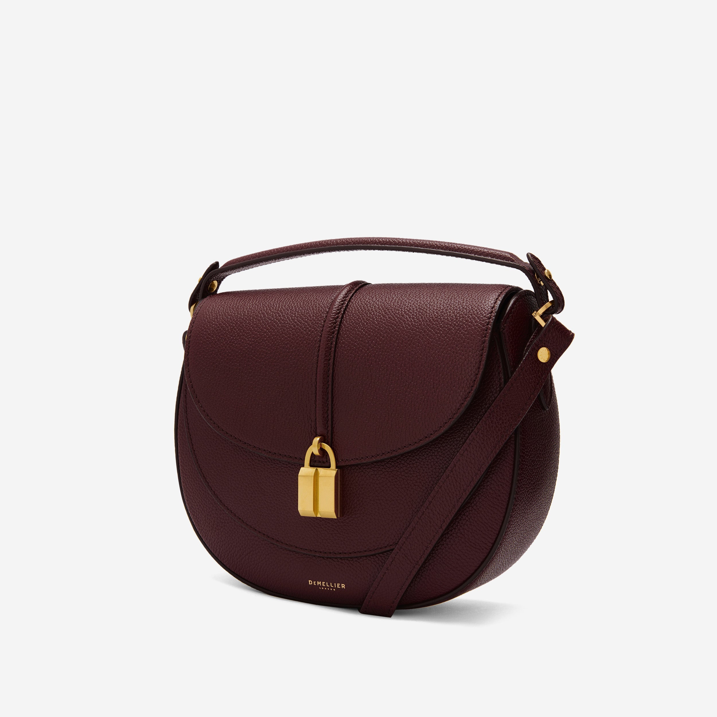 The Siena Saddle - burgundy small grain
