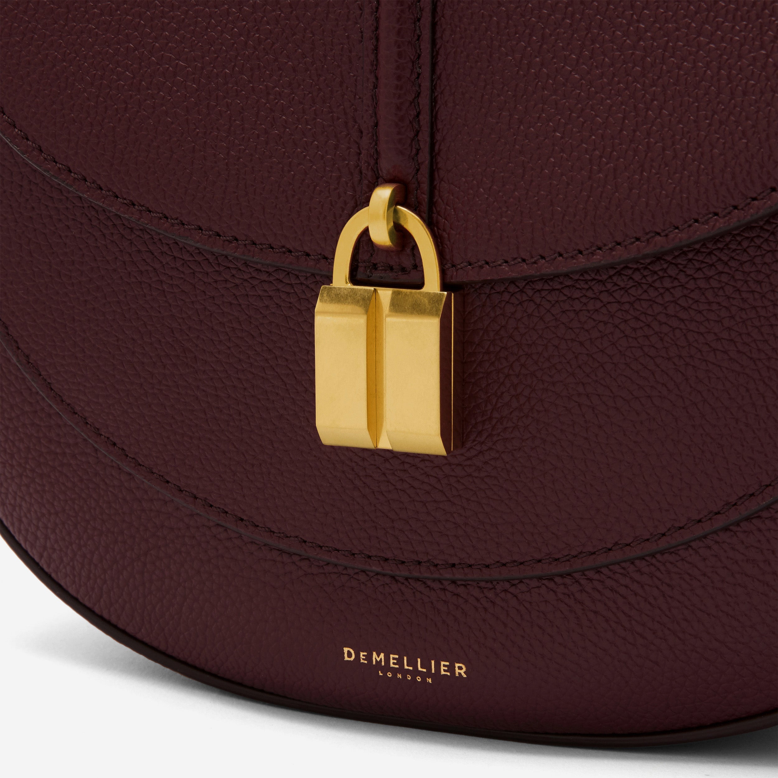 The Siena Saddle - burgundy small grain