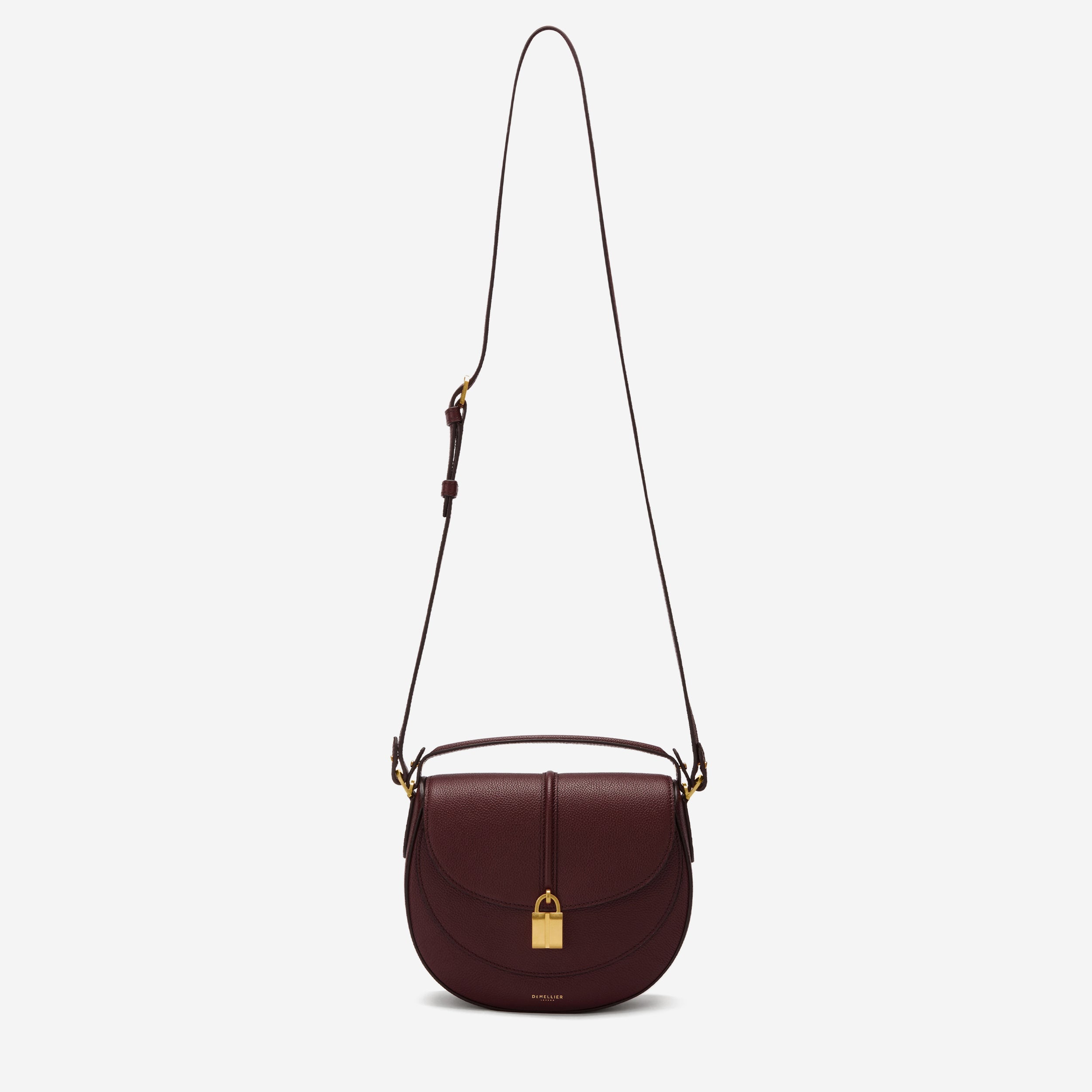 The Siena Saddle - burgundy small grain