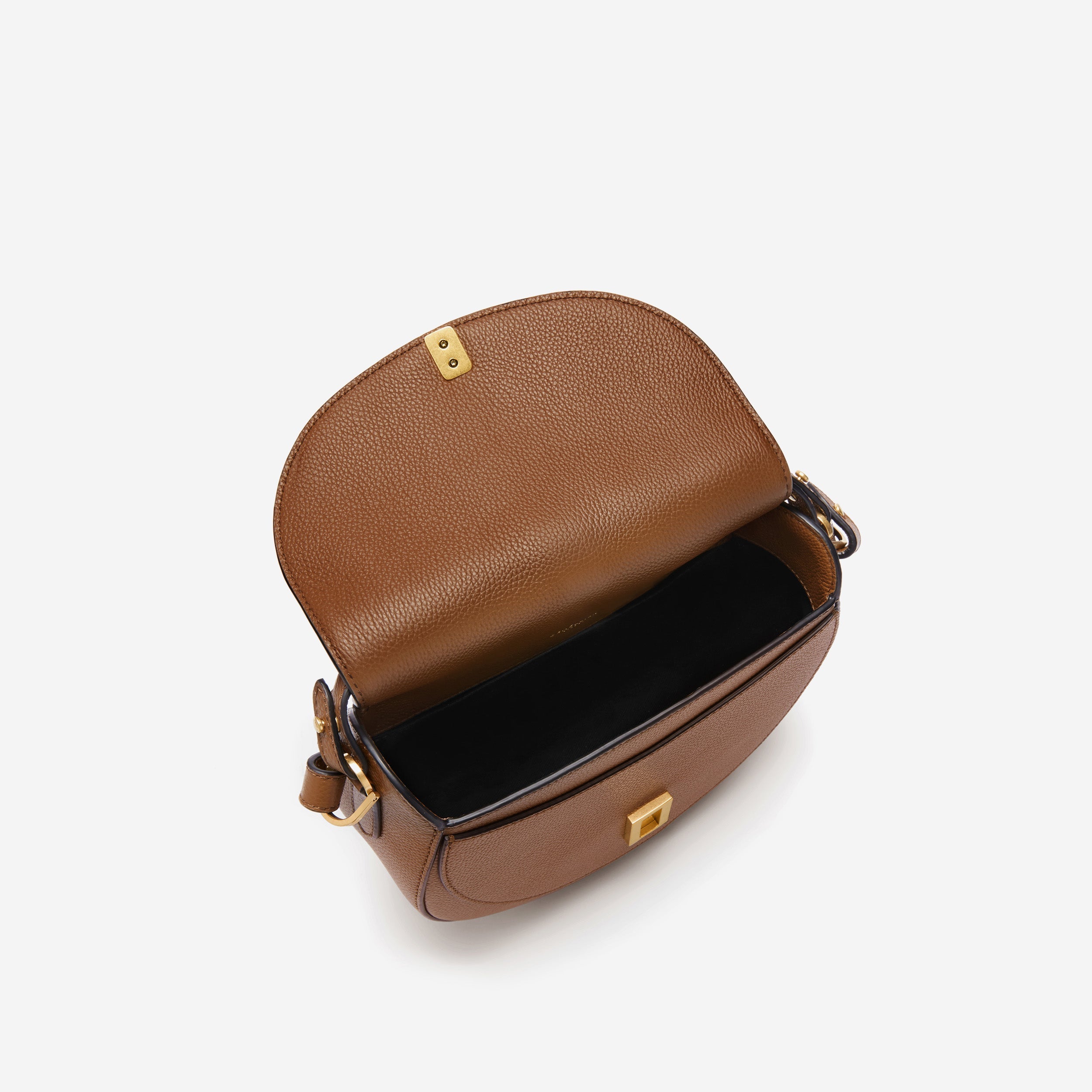The Siena Saddle - tan small grain