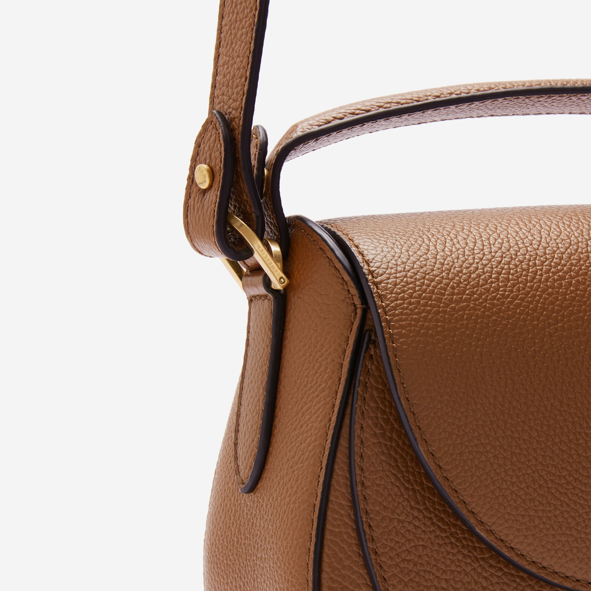 The Siena Saddle - tan small grain