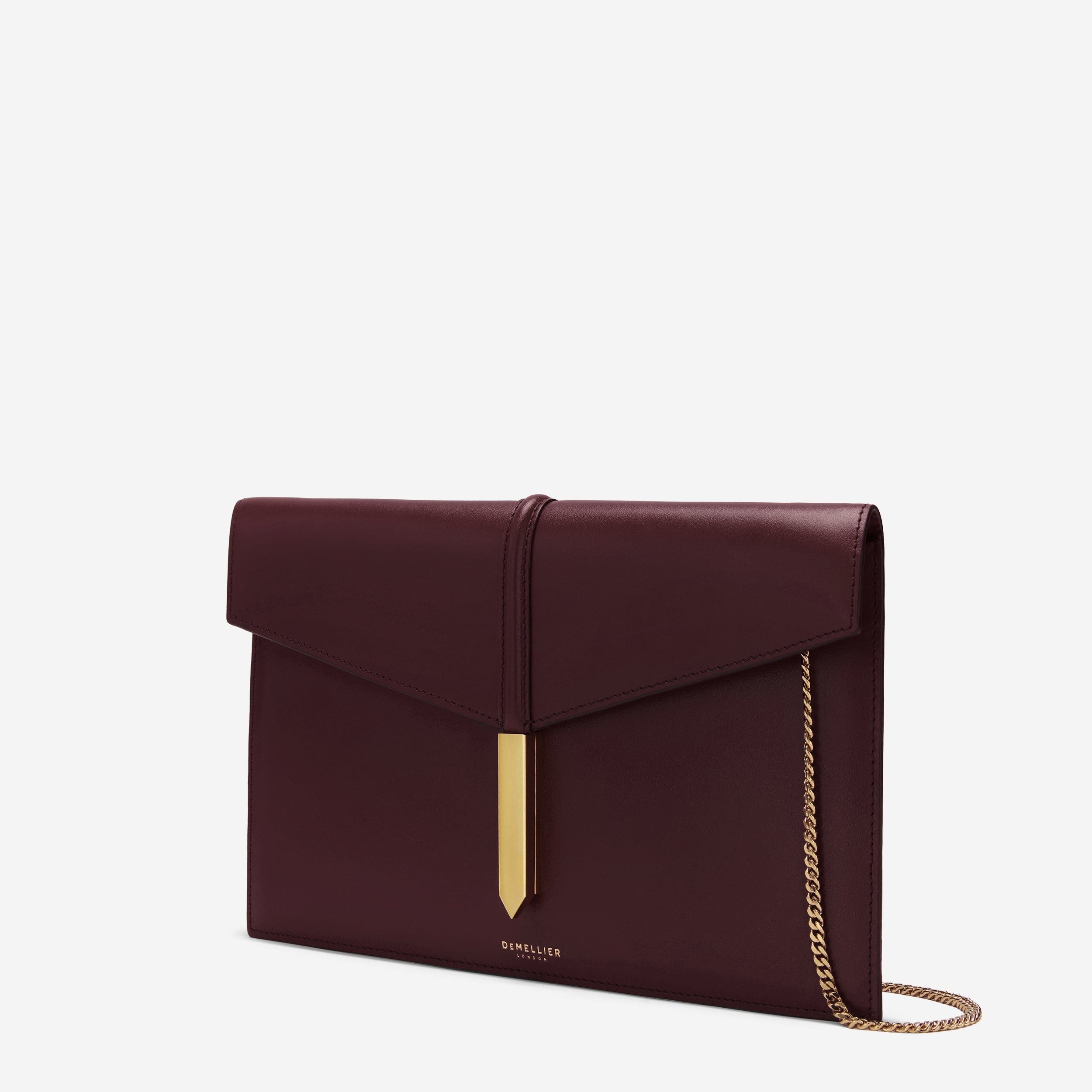 The Tokyo Clutch - burgundy smooth