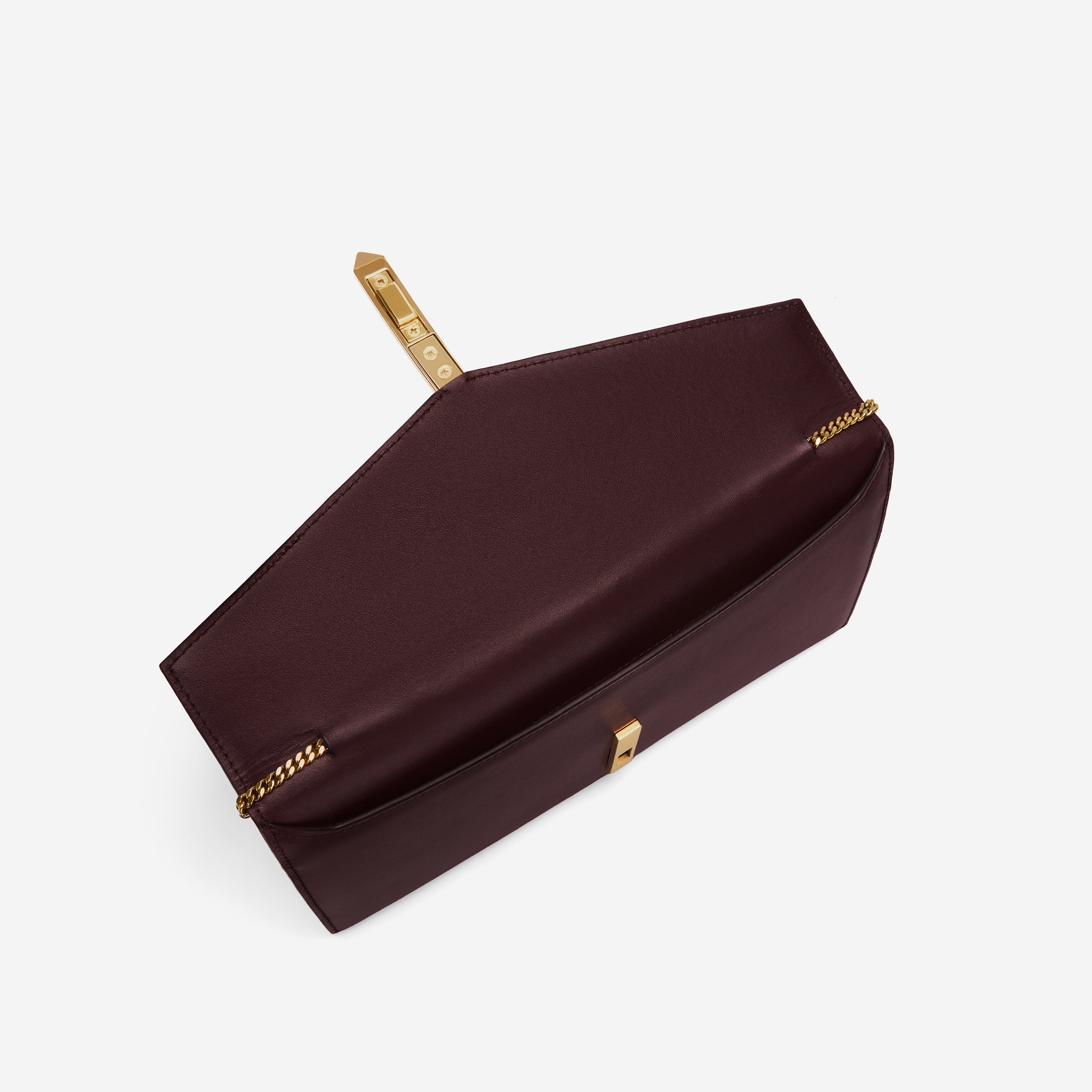 The Tokyo Clutch - burgundy smooth