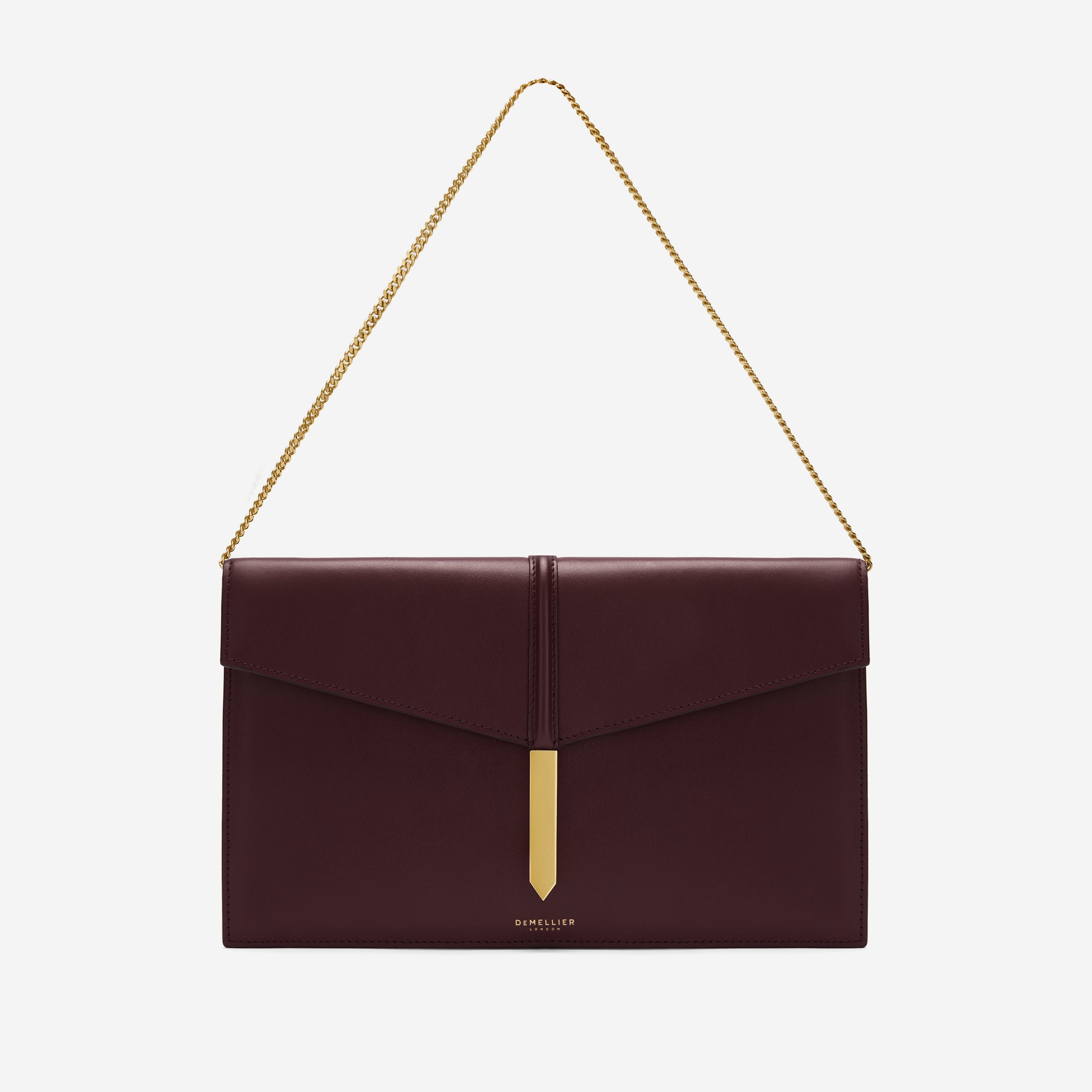 The Tokyo Clutch - burgundy smooth