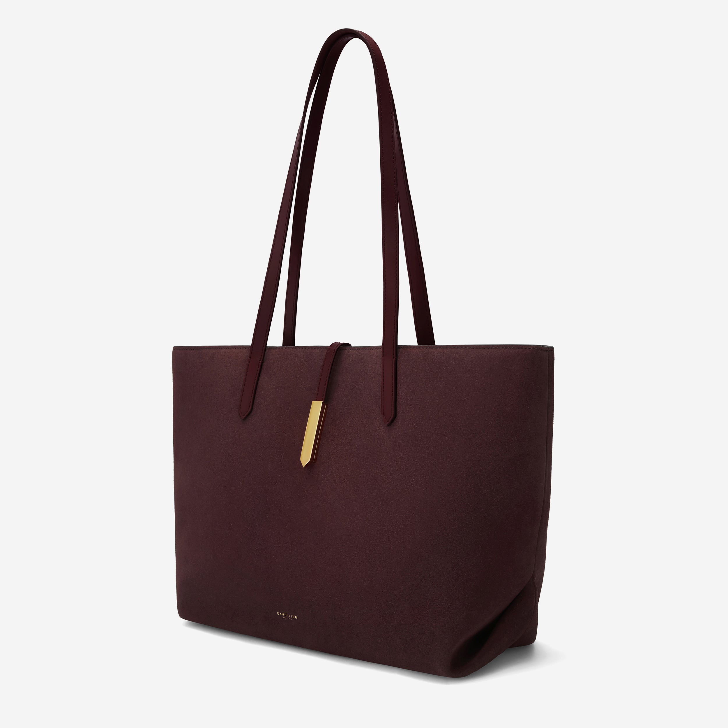 The Tokyo Tote - burgundy suede & burgundy smooth