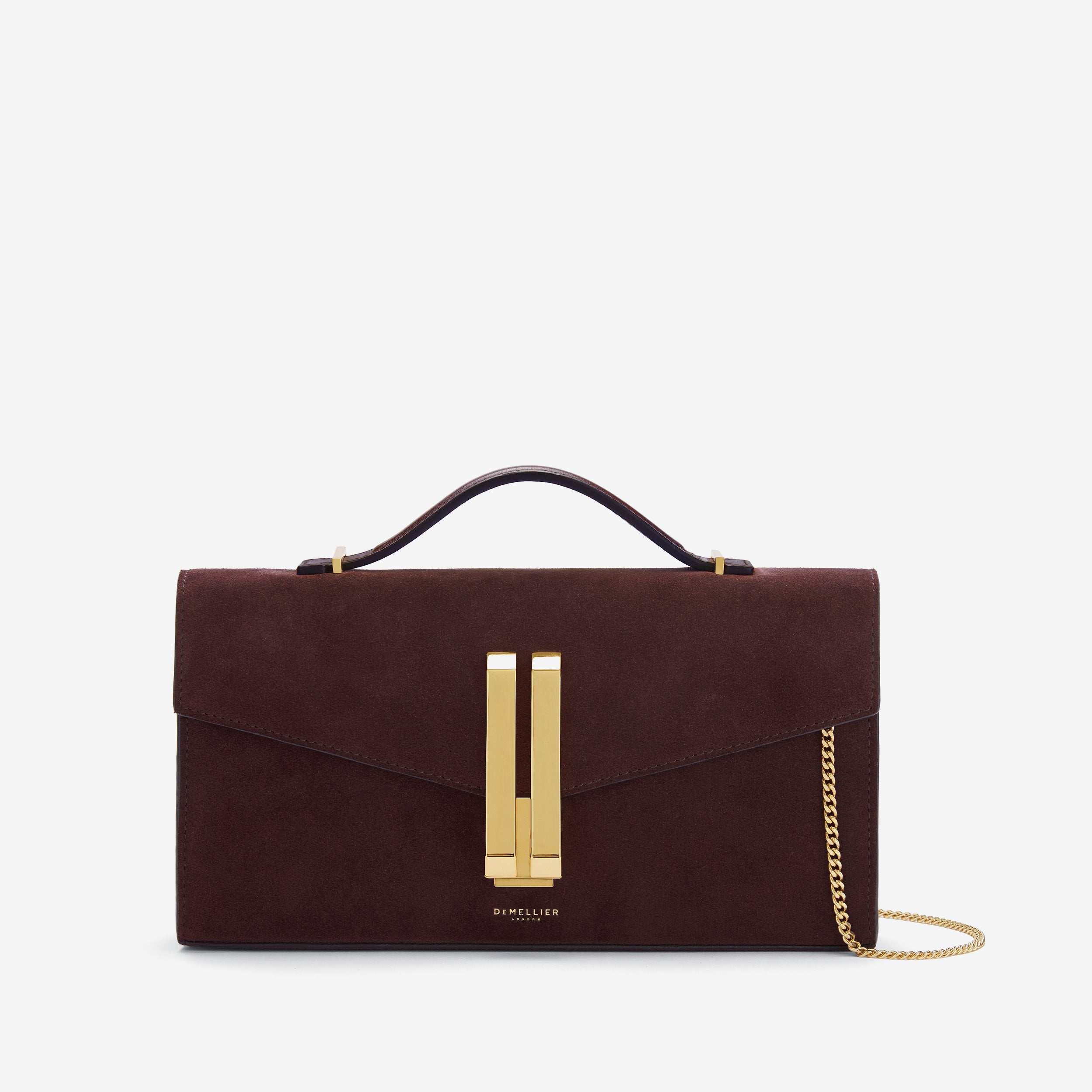 The Vancouver Clutch - burgundy suede & burgundy smooth