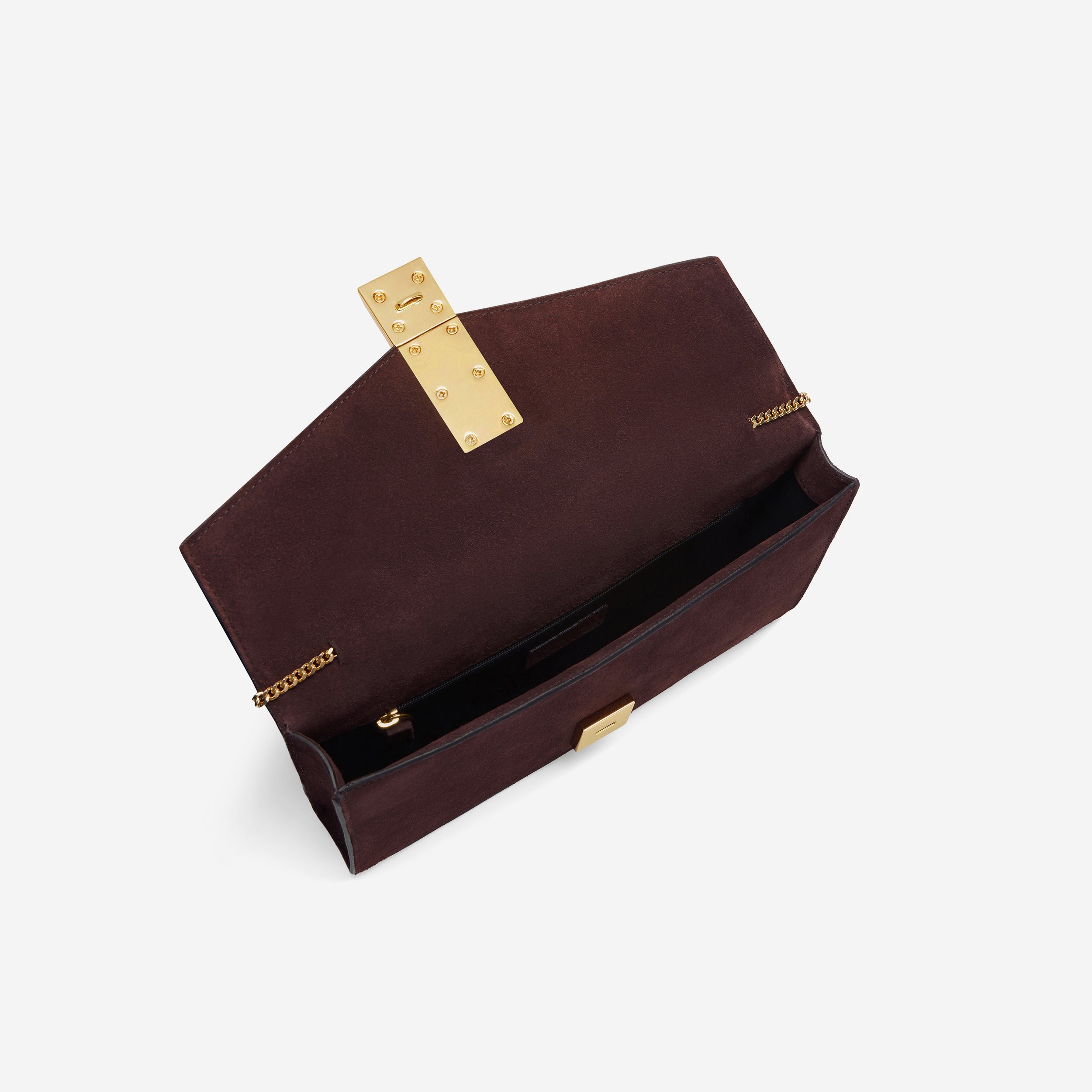 The Vancouver Clutch - burgundy suede & burgundy smooth