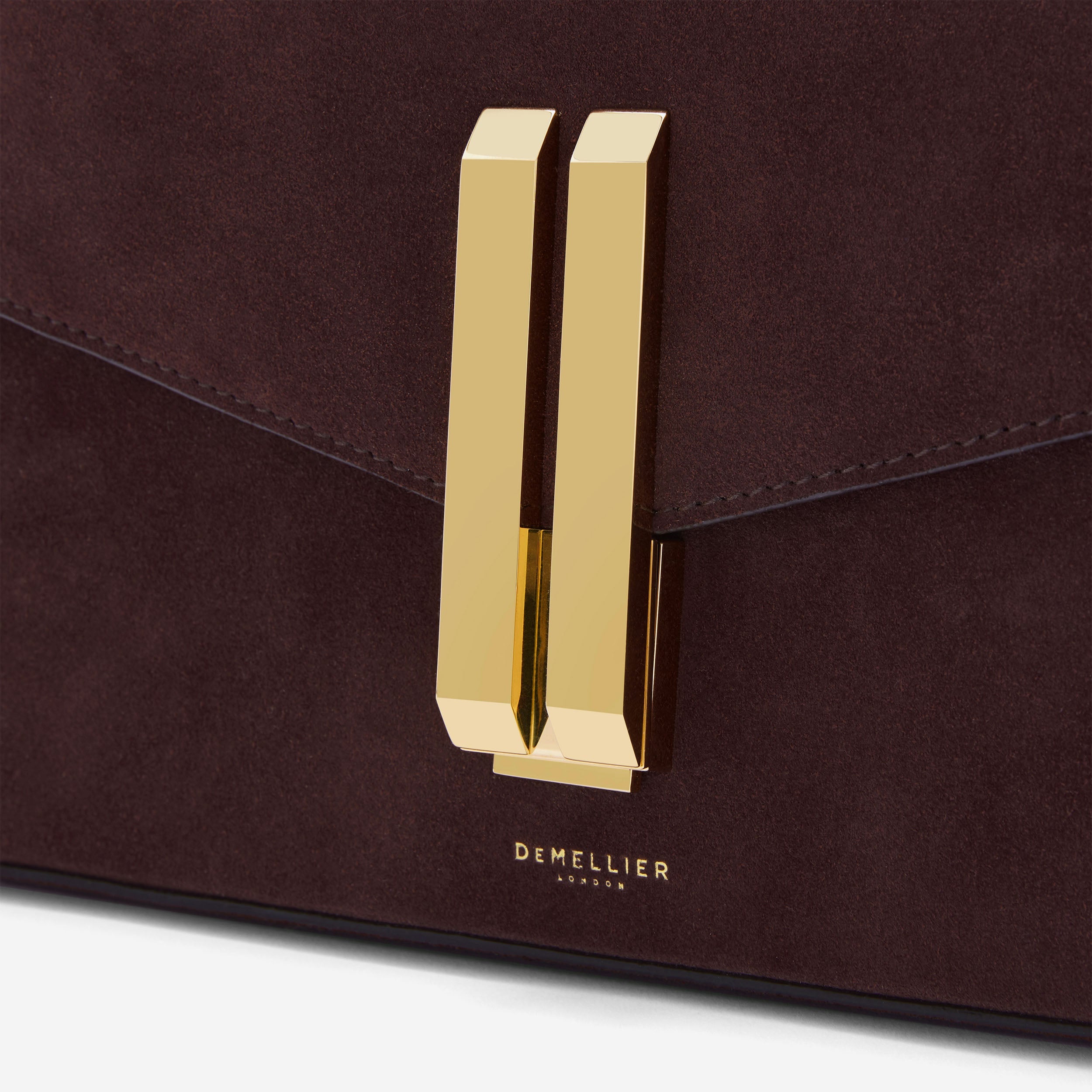 The Vancouver Clutch - burgundy suede & burgundy smooth