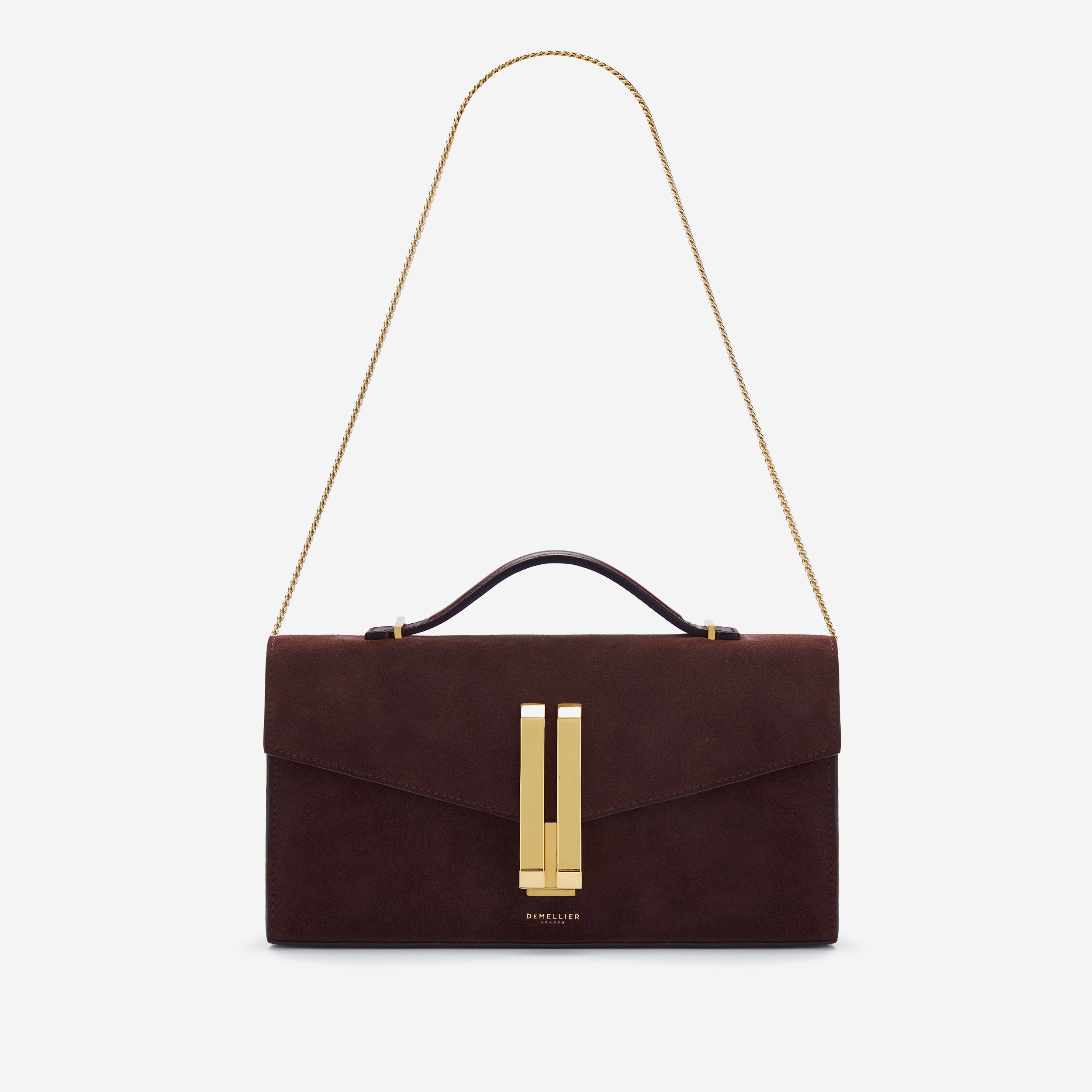 The Vancouver Clutch - burgundy suede & burgundy smooth