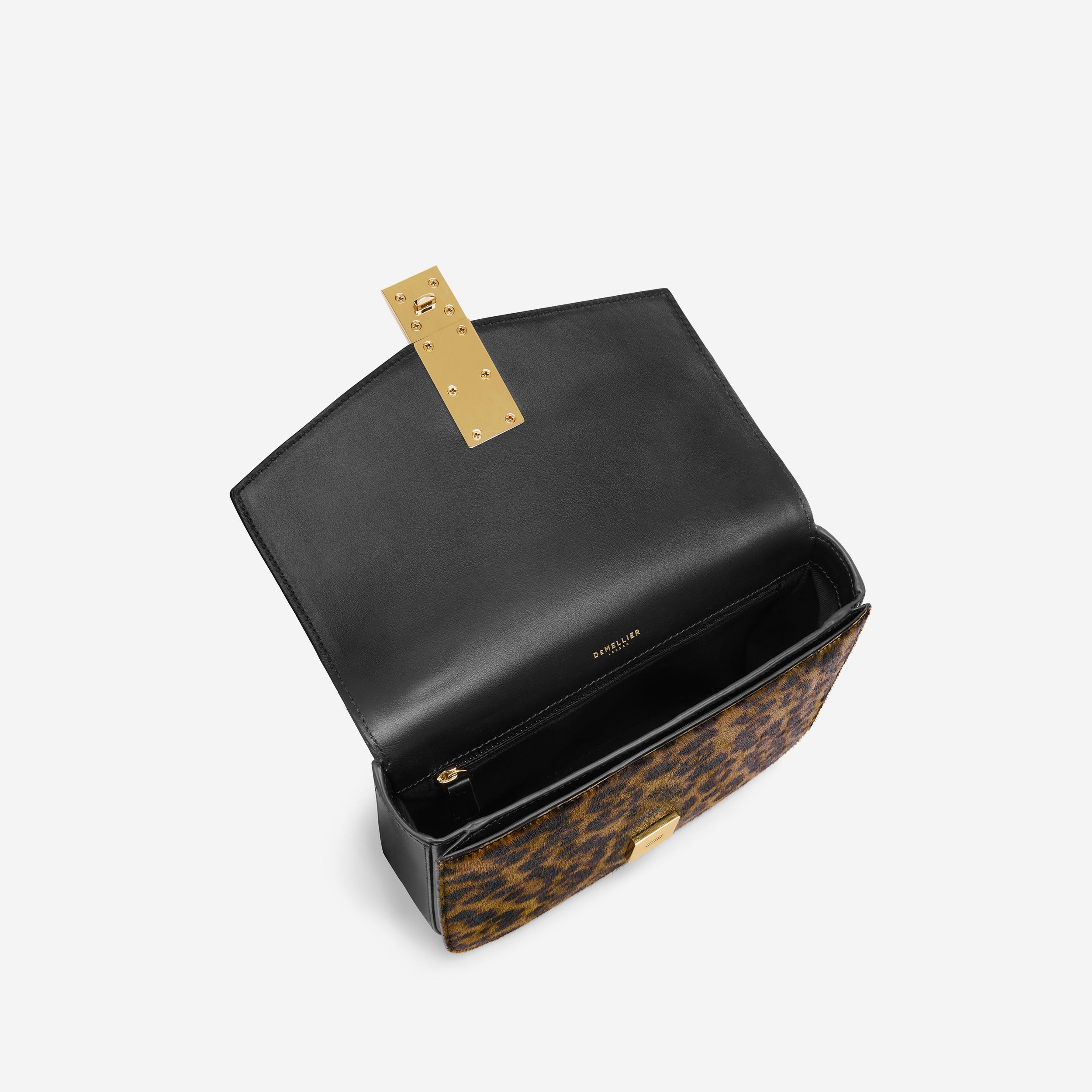 The Vancouver - leopard-effect calf hair & black smooth