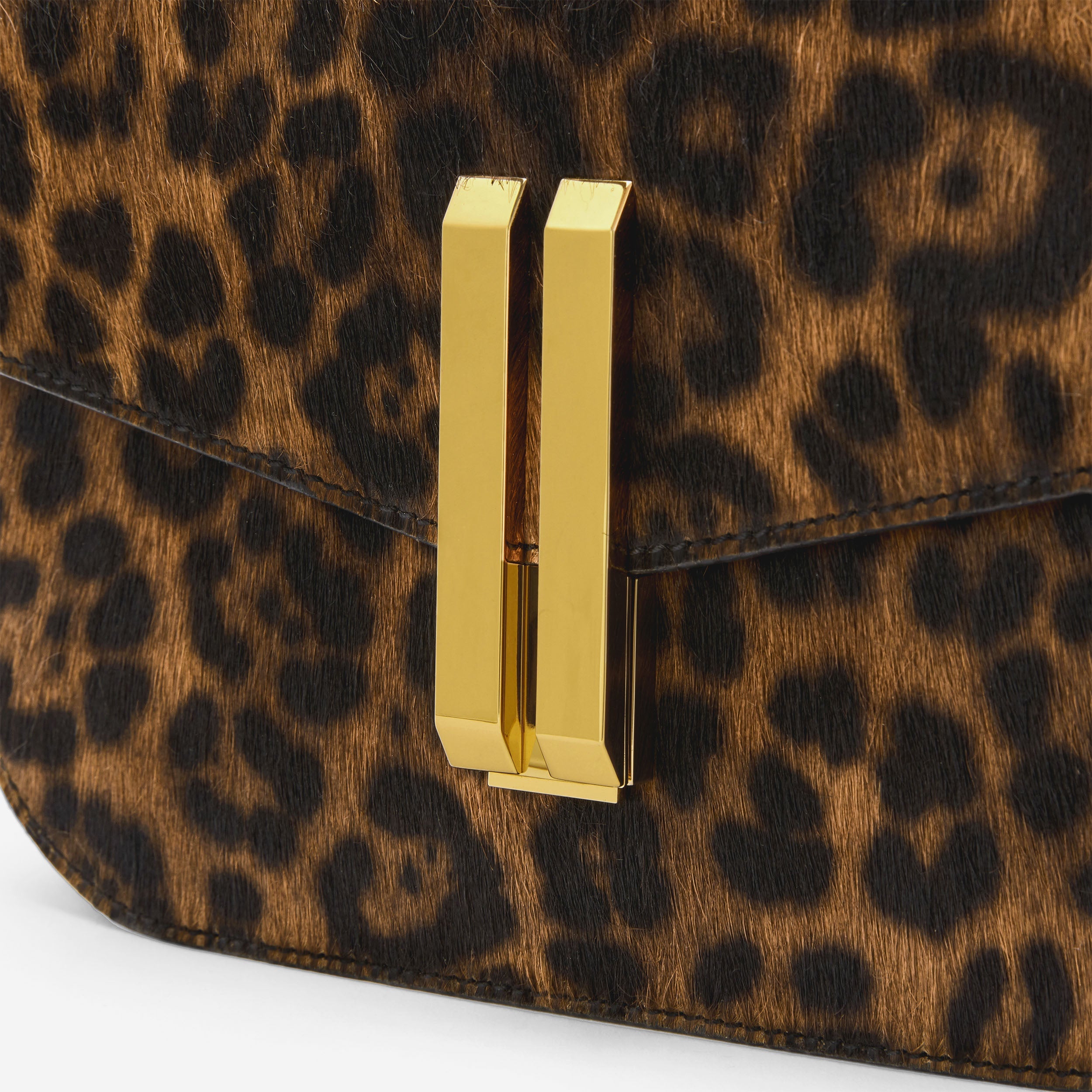 The Vancouver - leopard-effect calf hair & black smooth