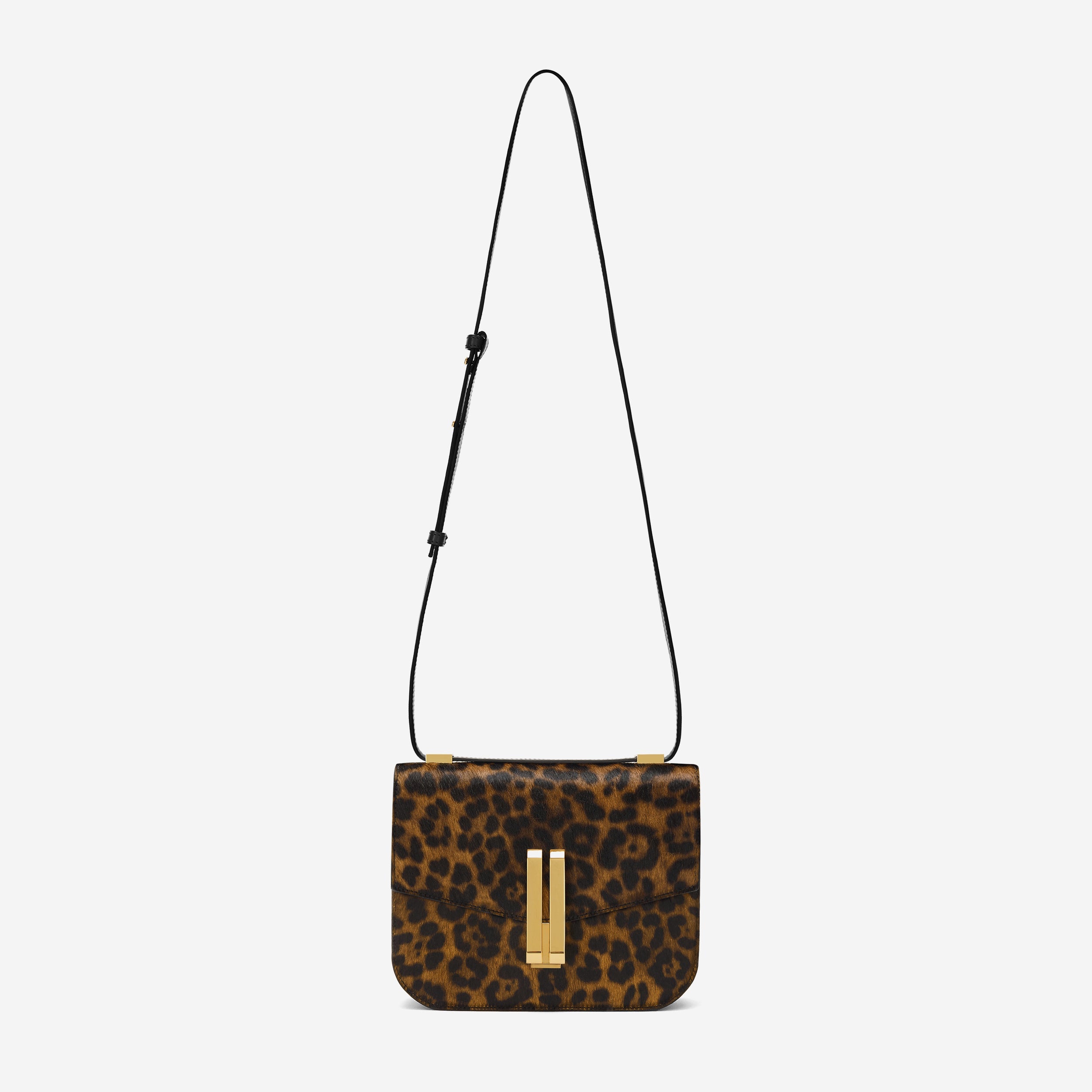 The Vancouver - leopard-effect calf hair & black smooth