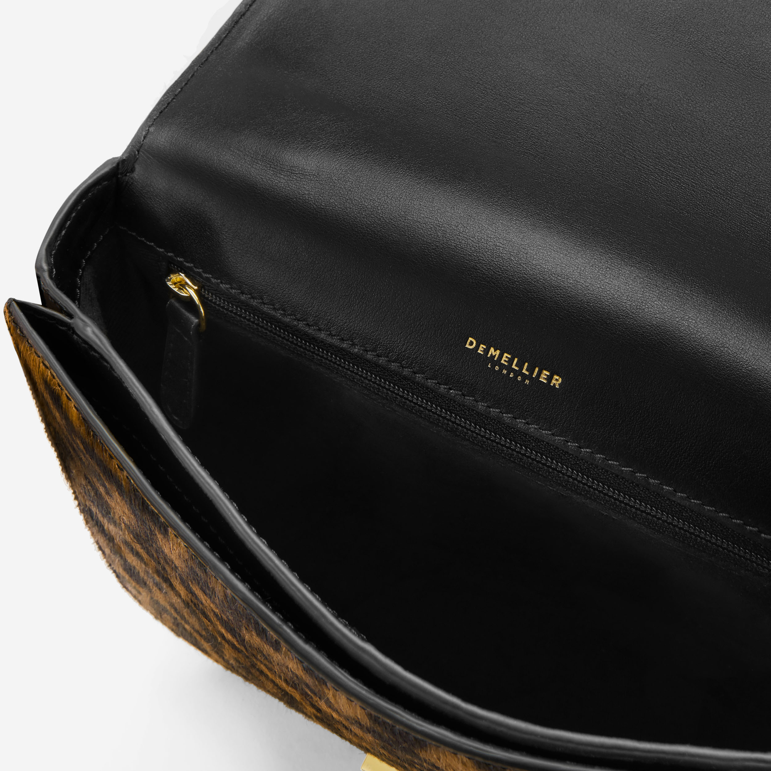 The Vancouver - leopard-effect calf hair & black smooth